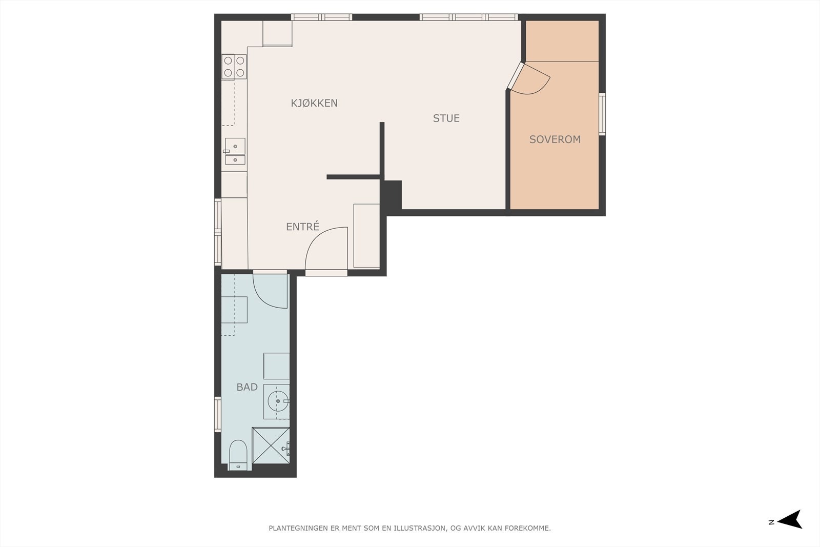 Plantegning Galleribilde