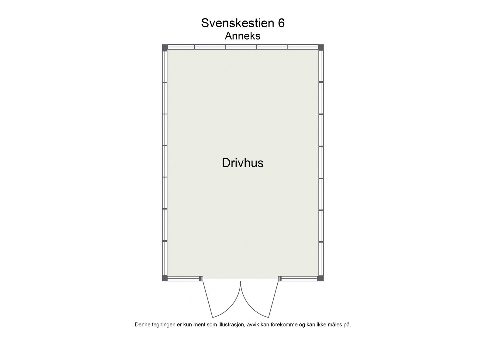 Plantegning drivhus Galleribilde