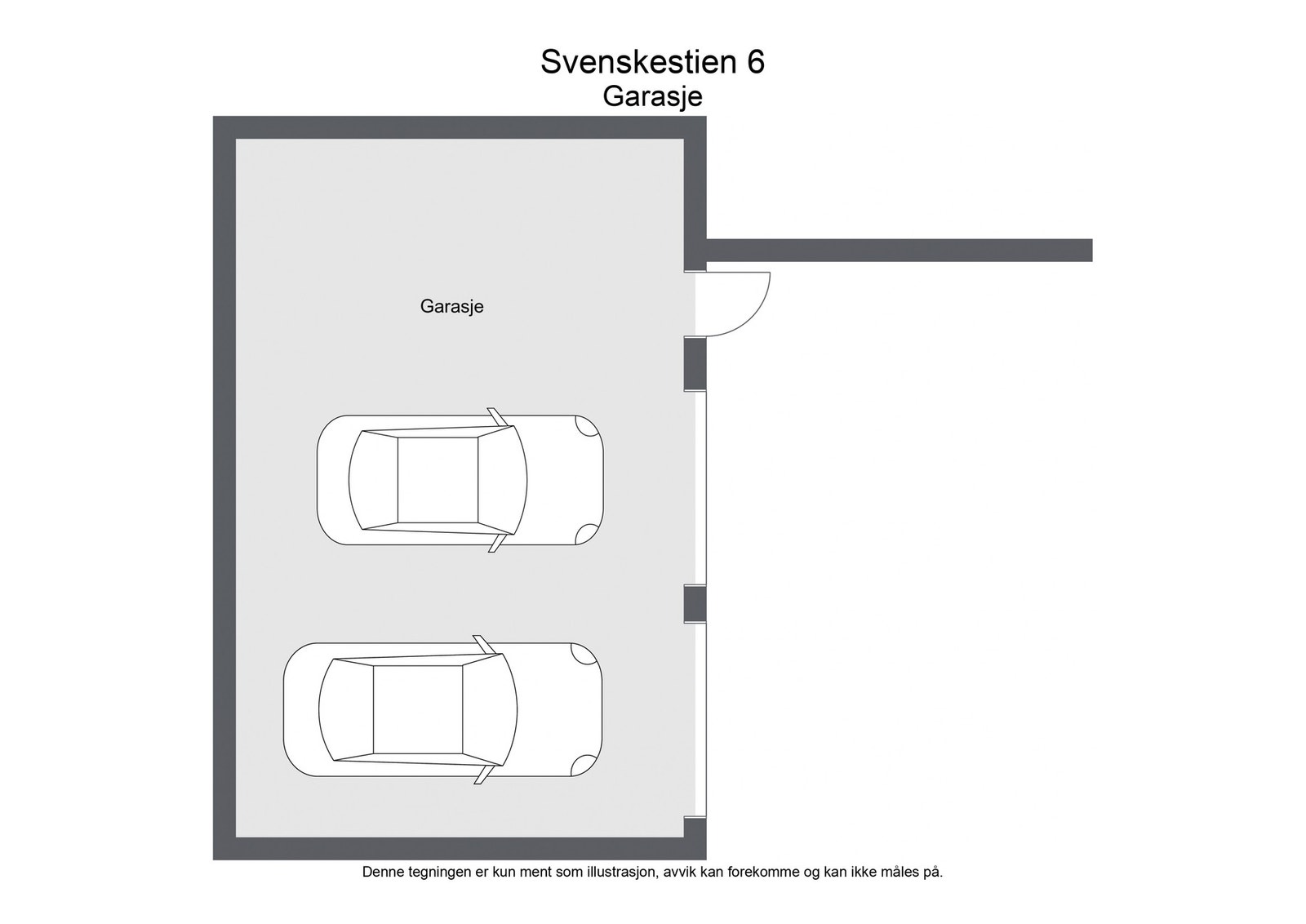 Plantegning garasje Galleribilde