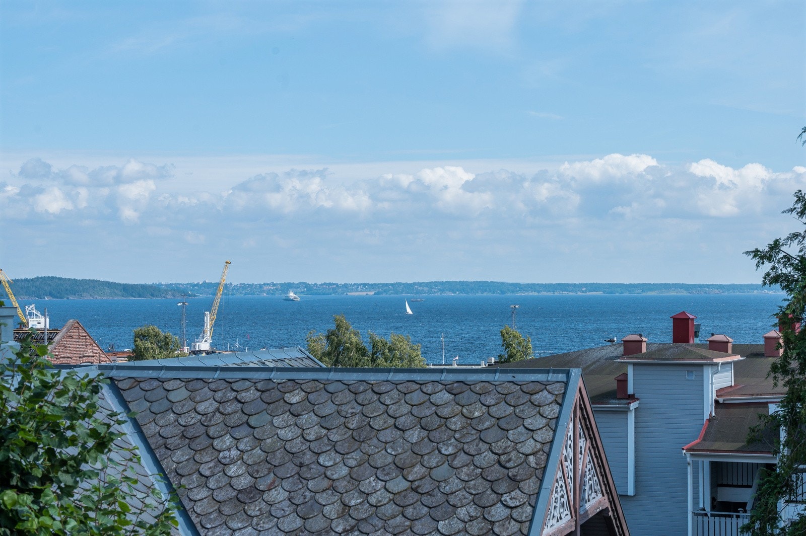 Her kan en følge med på båtlivet i Oslofjorden - så her er det bare å ønske seg kikkert Galleribilde