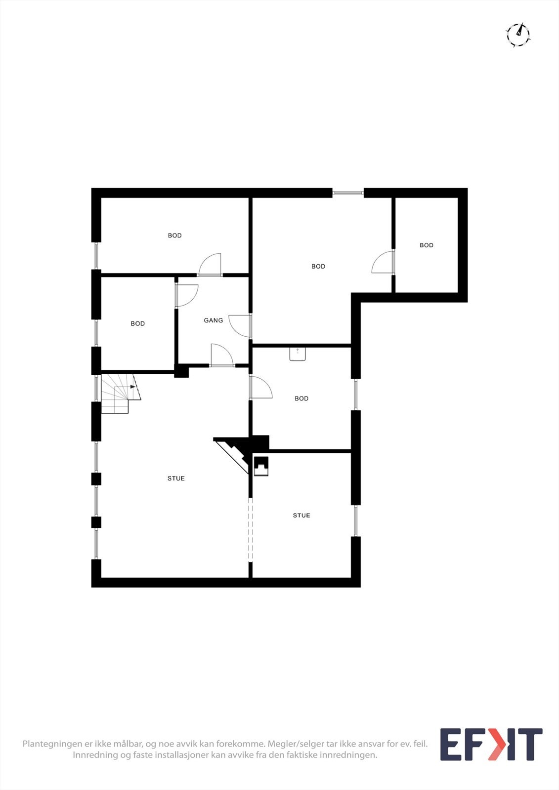 Plantegning kjeller Galleribilde