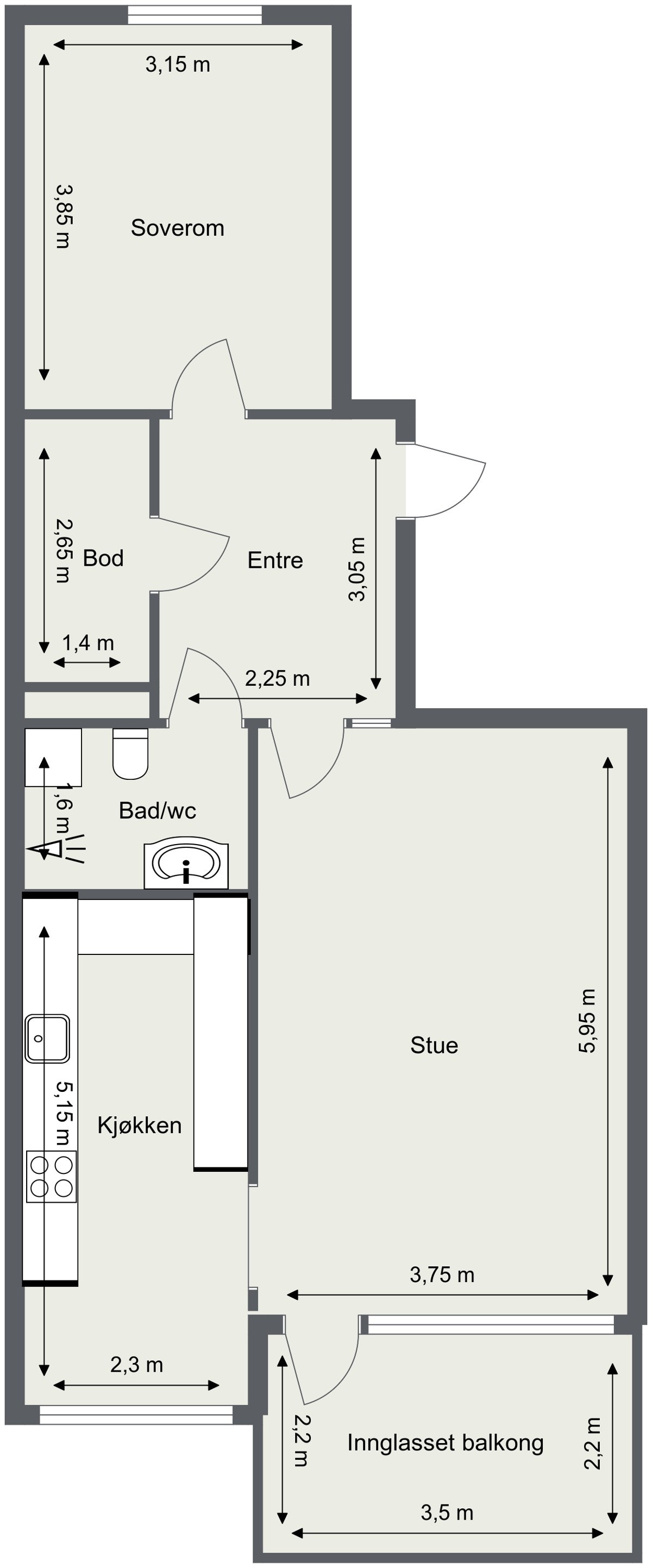 Plantegning Galleribilde