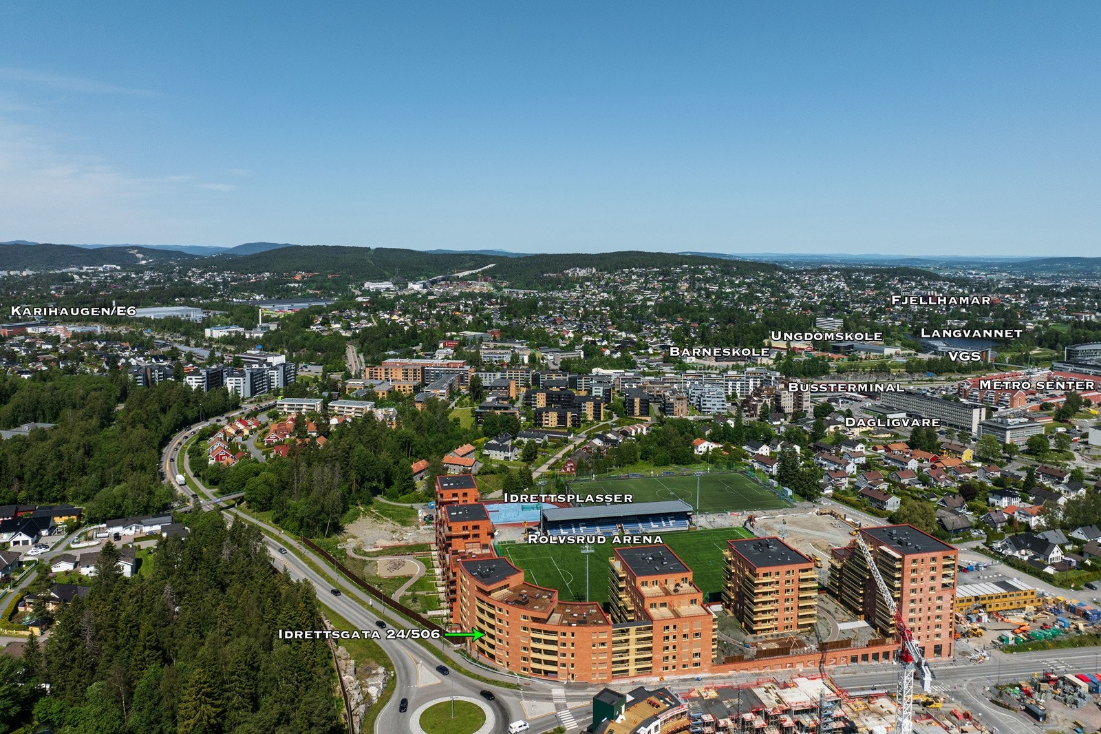 Dronebilde Galleribilde