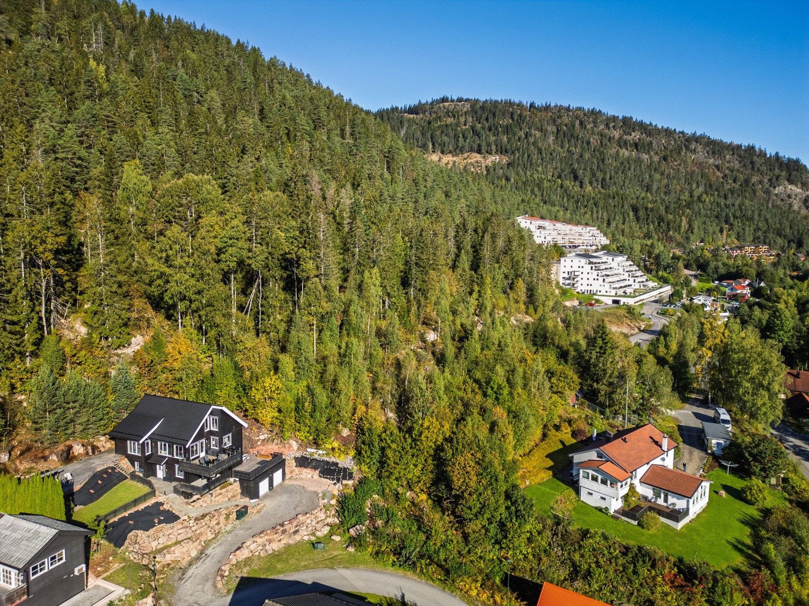 Det er kort vei til fine turområder i Finnemarka. Galleribilde