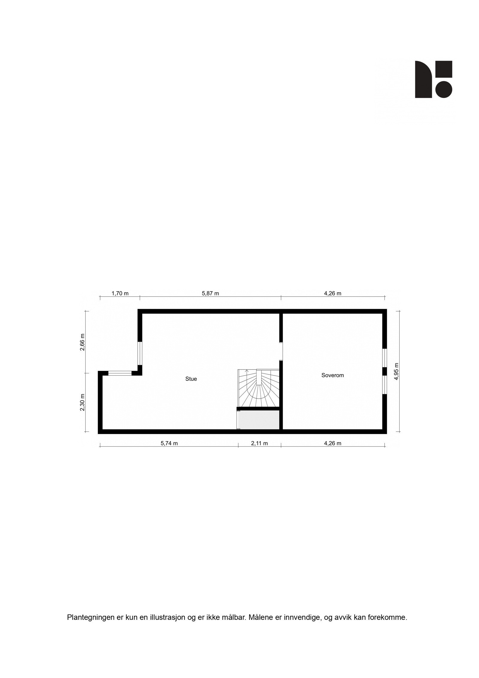 Plantegning - Loft Galleribilde