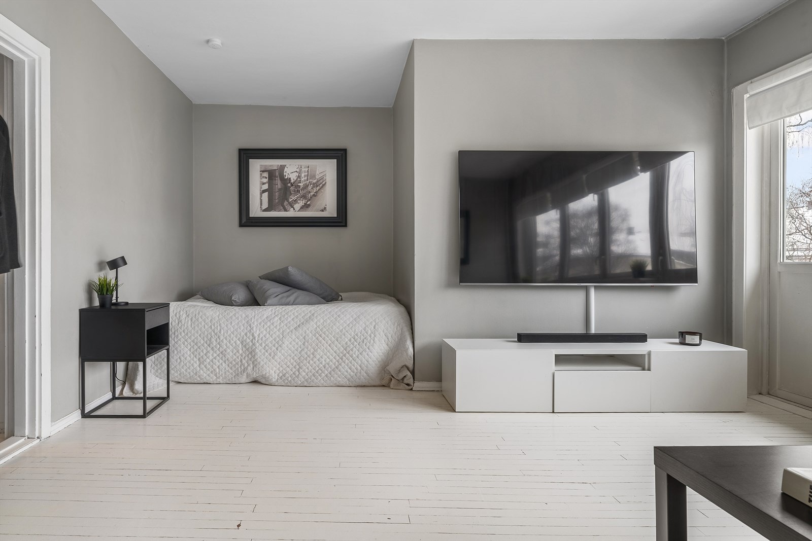 Praktis alkoveløsning i stue Galleribilde