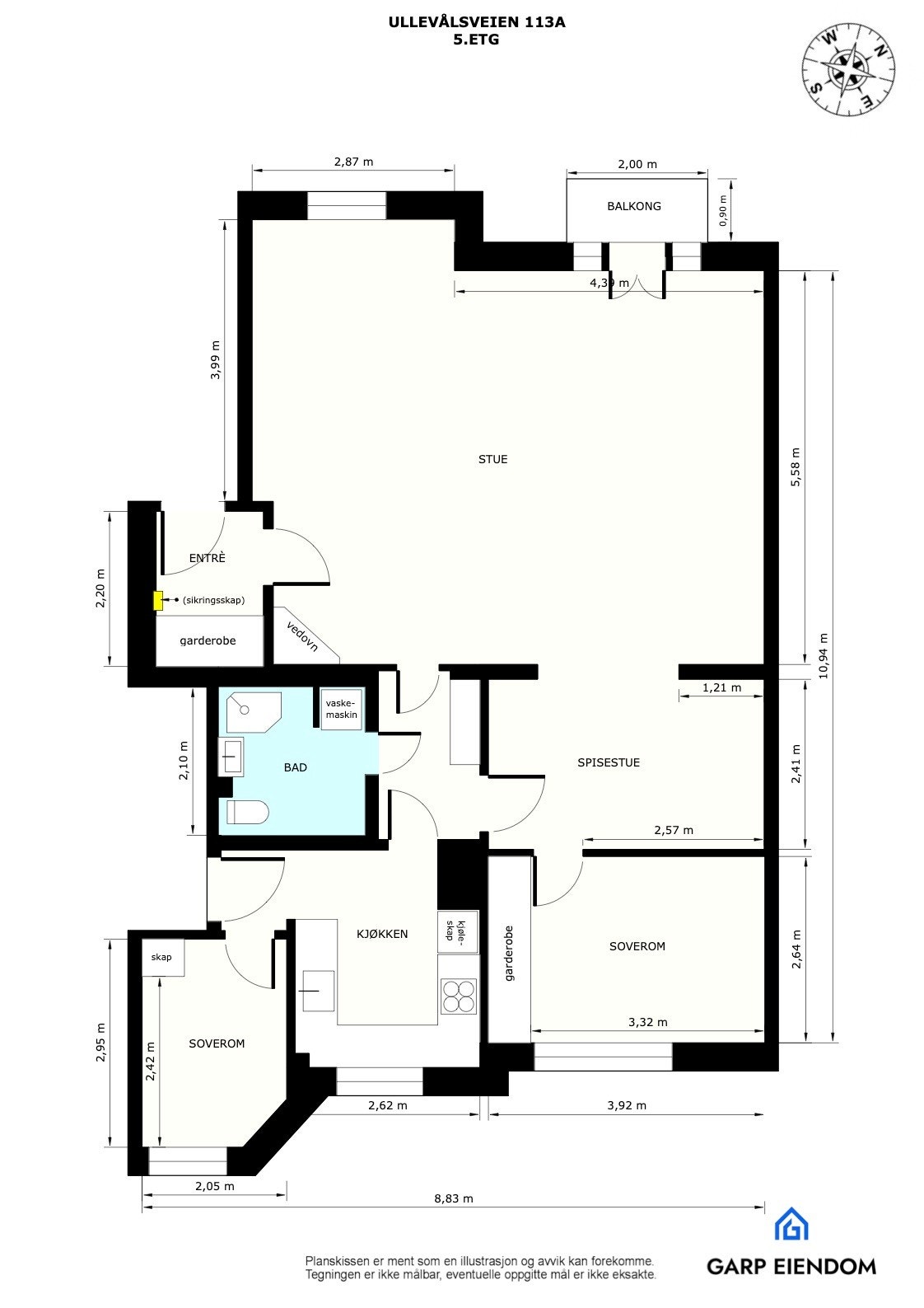 Plantegning Galleribilde