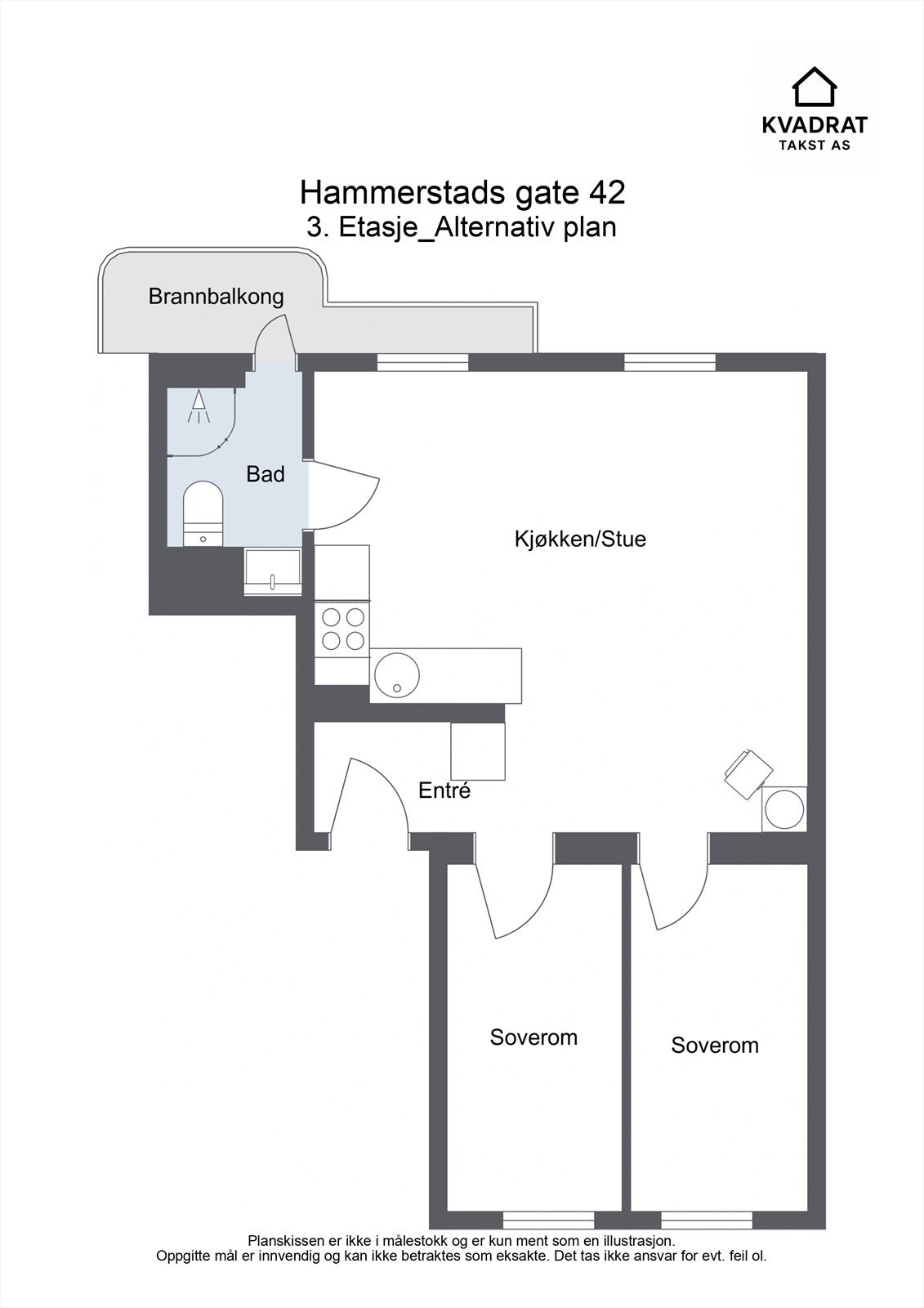 Alternativ planløsning Galleribilde