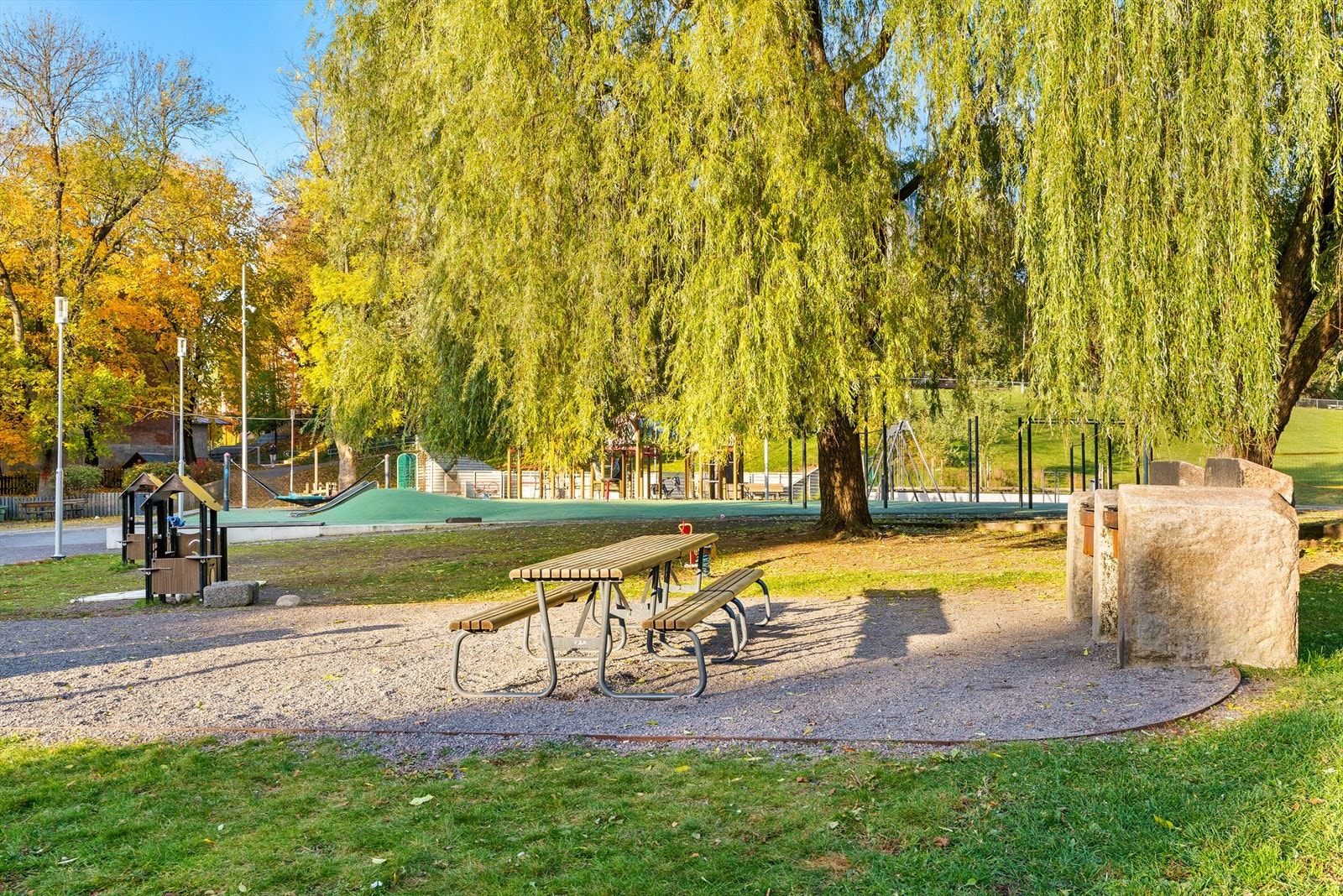 Området er omringet av flere parker og grøntområder, som Marienlystparken og Stensparken Galleribilde