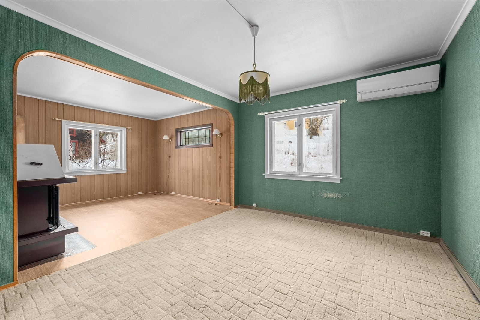 Stue med varmepumpe Galleribilde