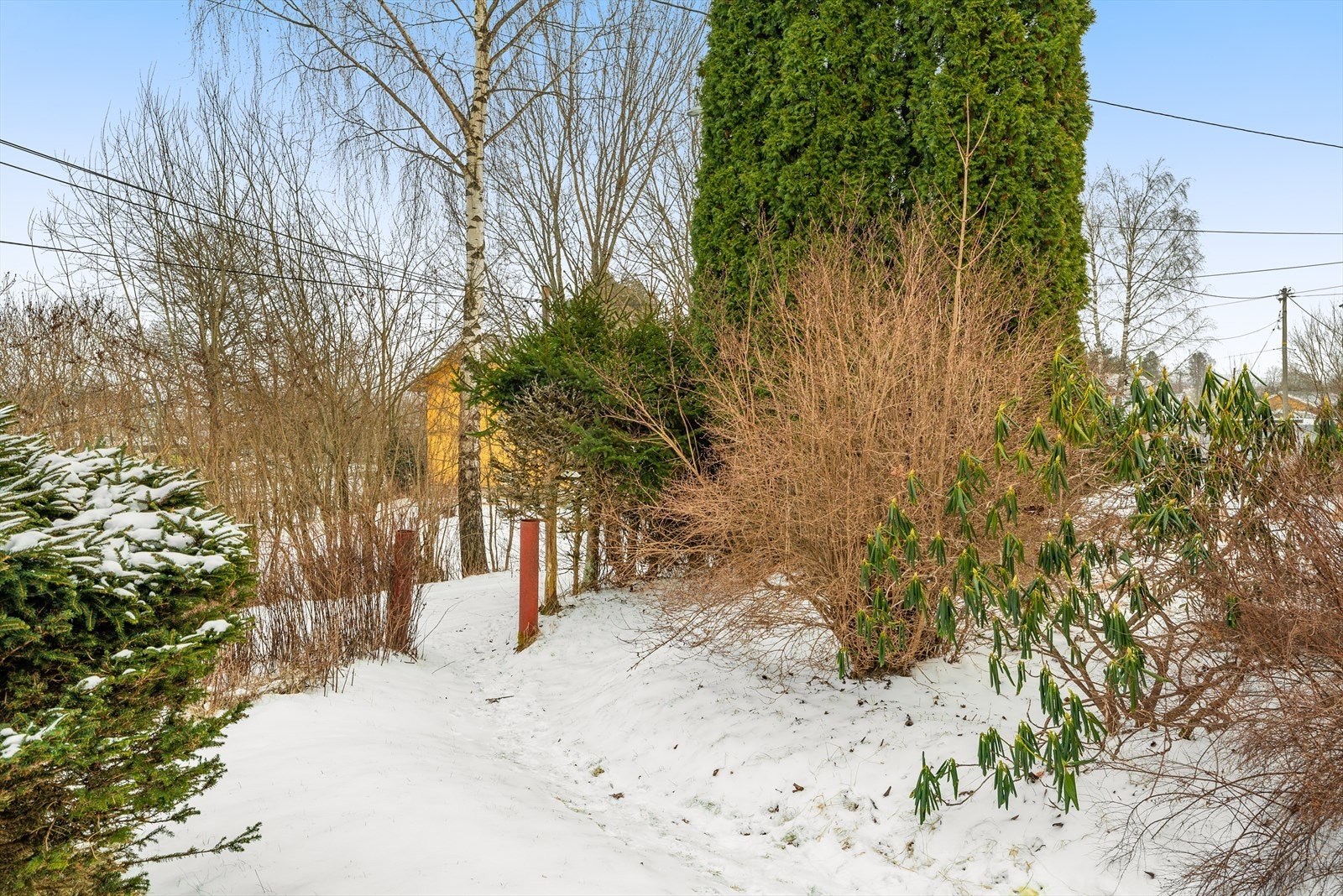 Sti fra hagen og "snarvei" ned til stasjonen Galleribilde