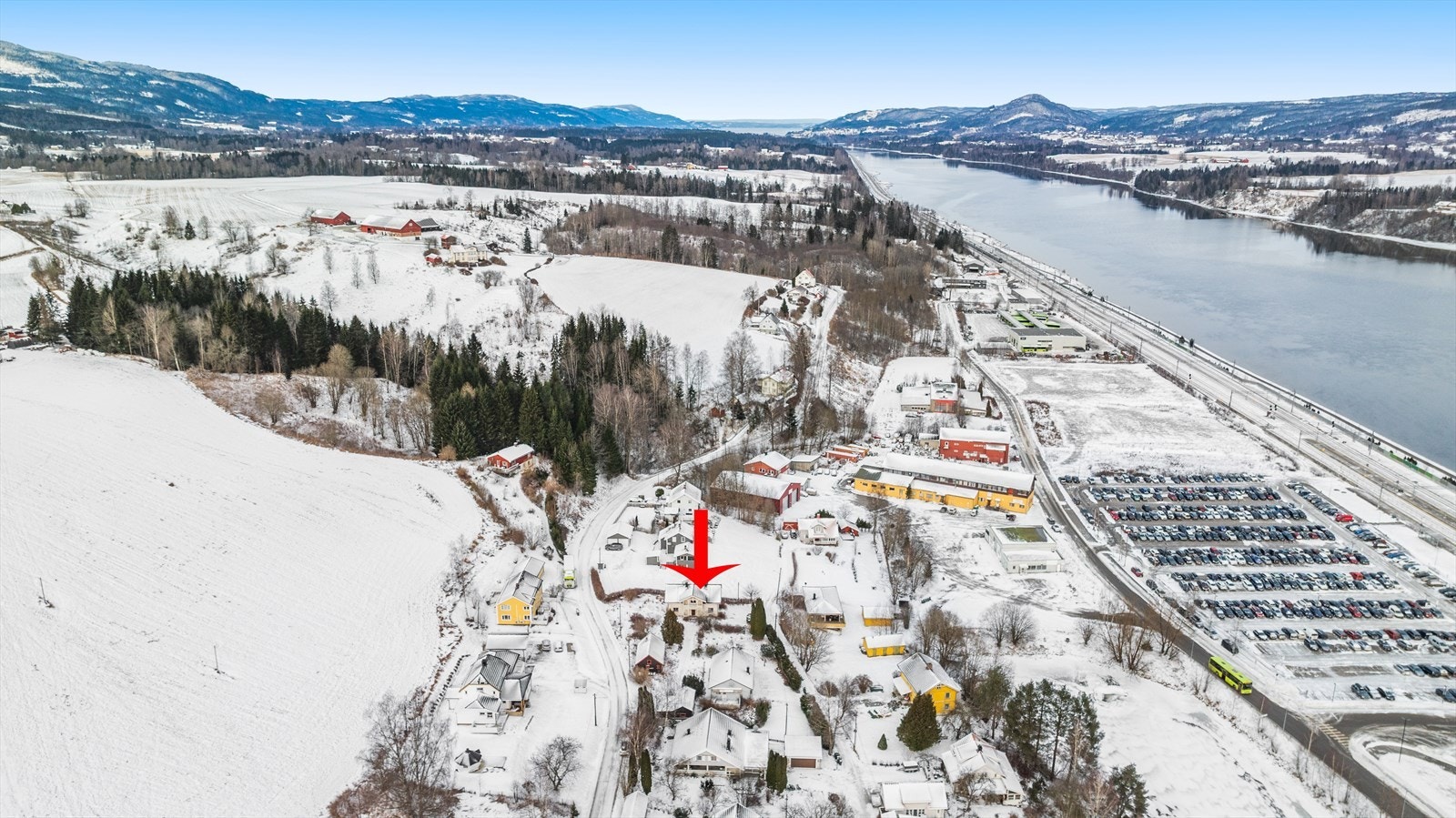 Her bor man både sentralt og i tilknytning til flotte omgivelser Galleribilde