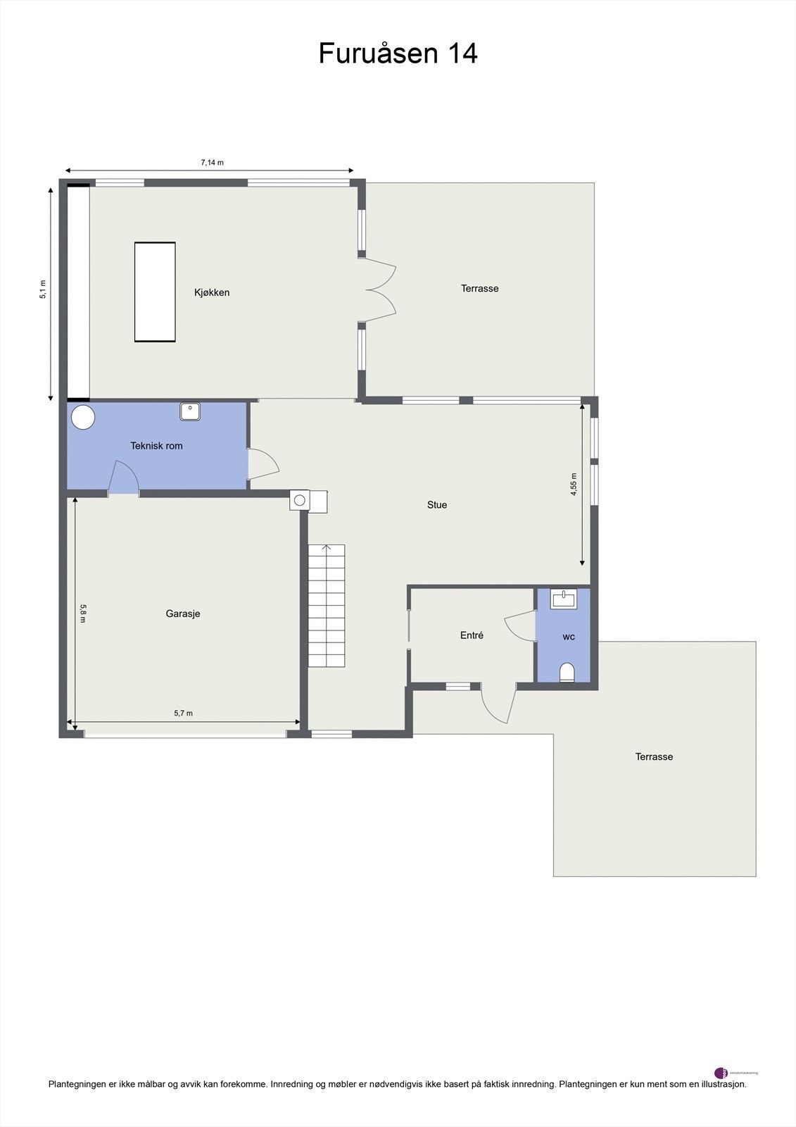 Plantegning - 1. etasje Galleribilde