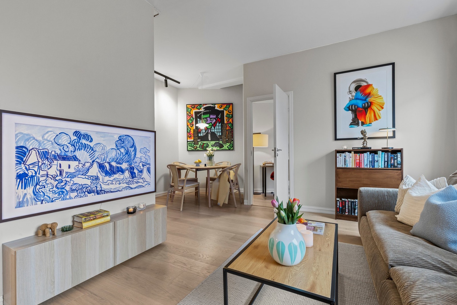 I fellesutgiftene er varmtvann og internett inkludert. Galleribilde