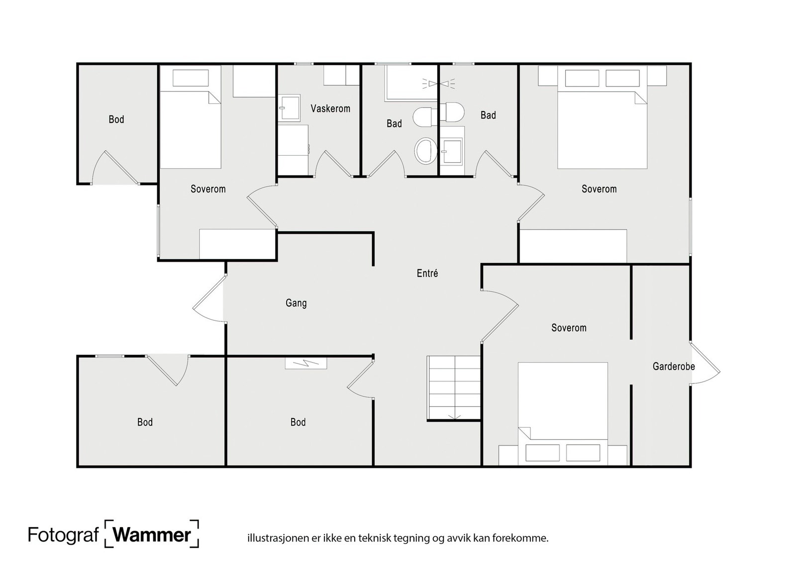 Mye lagringsplass i 3 boder Galleribilde