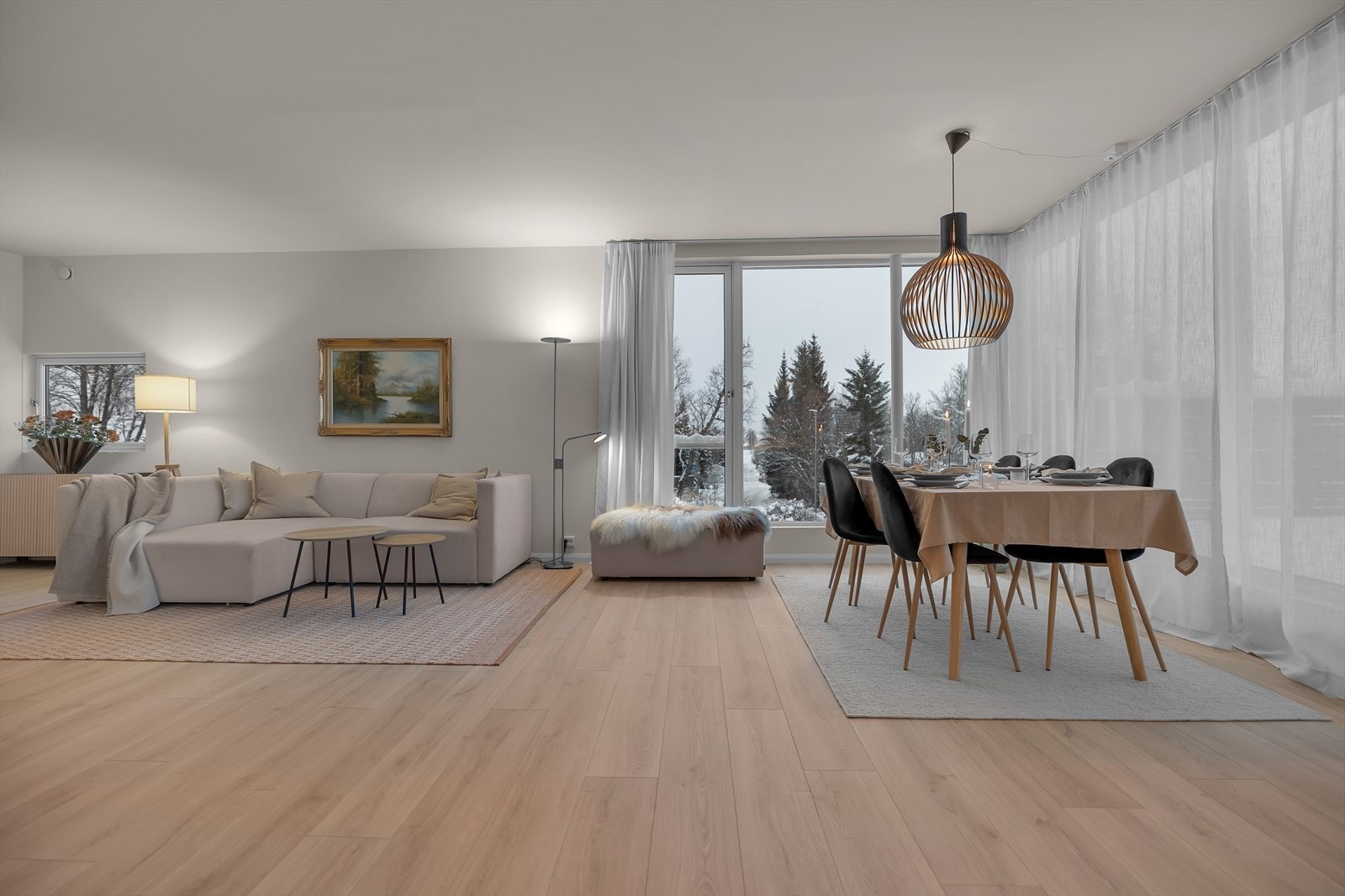 Stilfullt 1-stavs gulv. Galleribilde