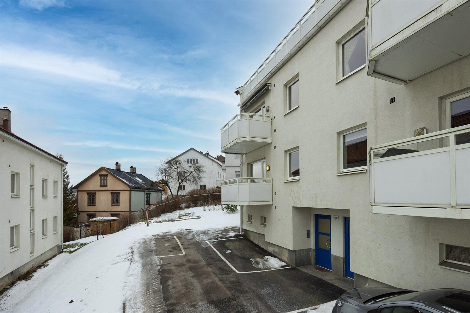 Bygget er fra 1952 og består av 86 boligseksjoner Galleribilde