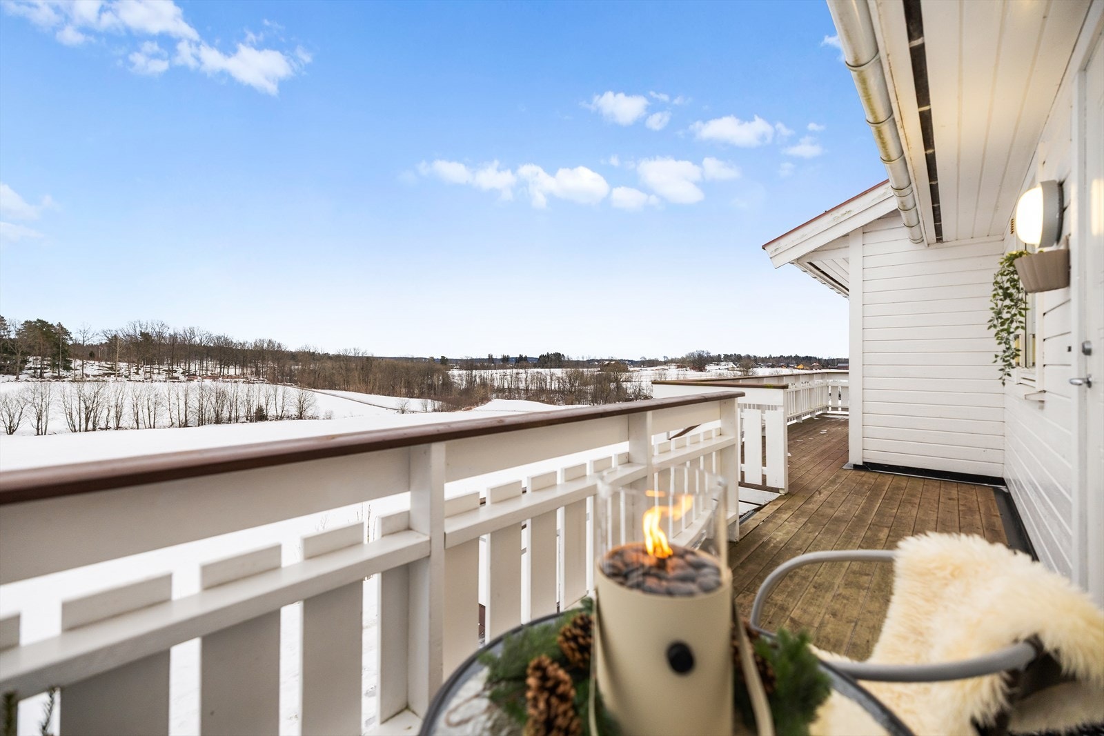 Her bor du stille og fredelig til øverst i firemannsboligen. Galleribilde