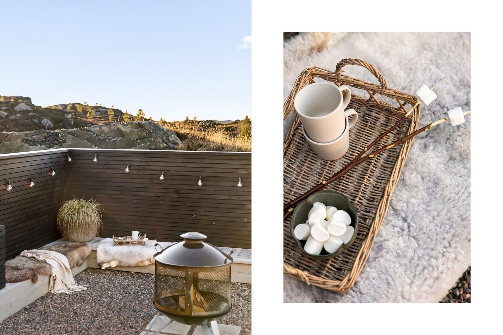 Terrassen måler 18 kvadratmeter Galleribilde