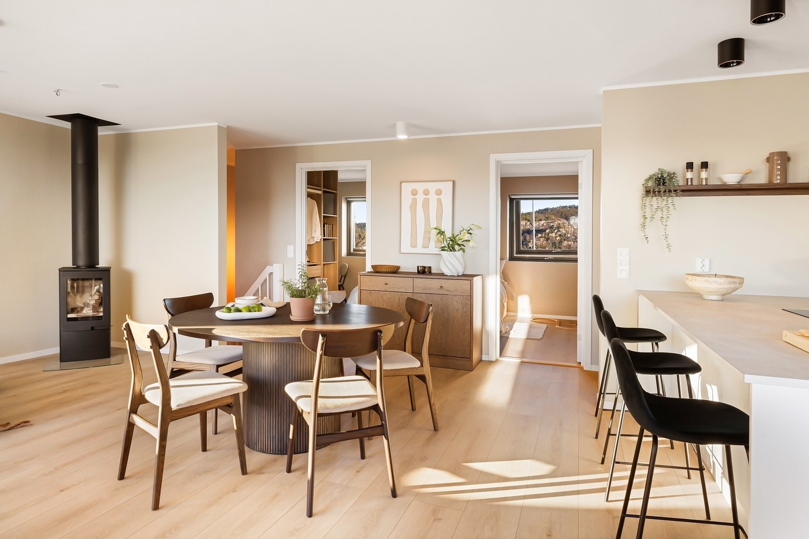 Ildsted til kalde vinterdager Galleribilde