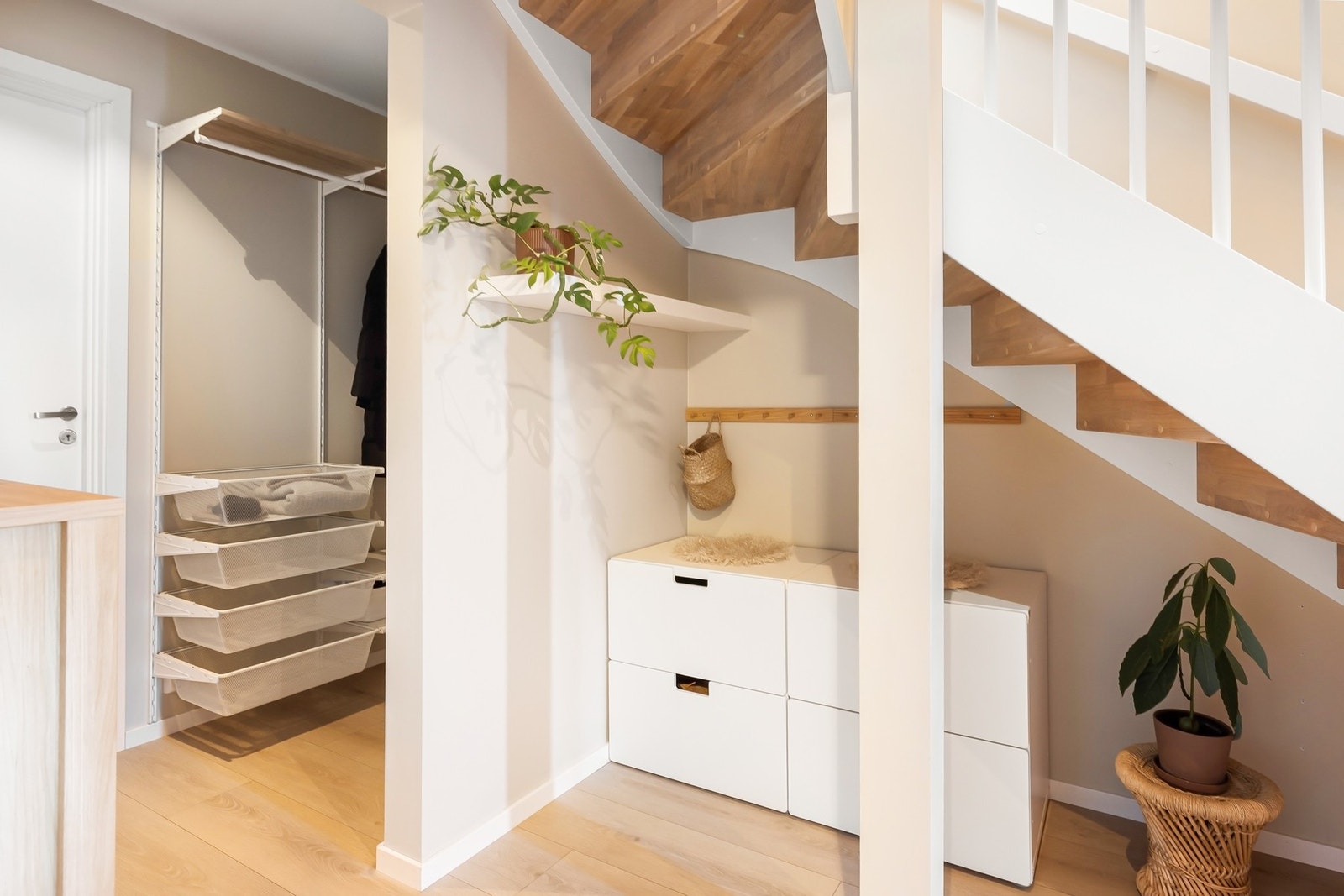 Det er godt med oppbevaringsmuligheter Galleribilde