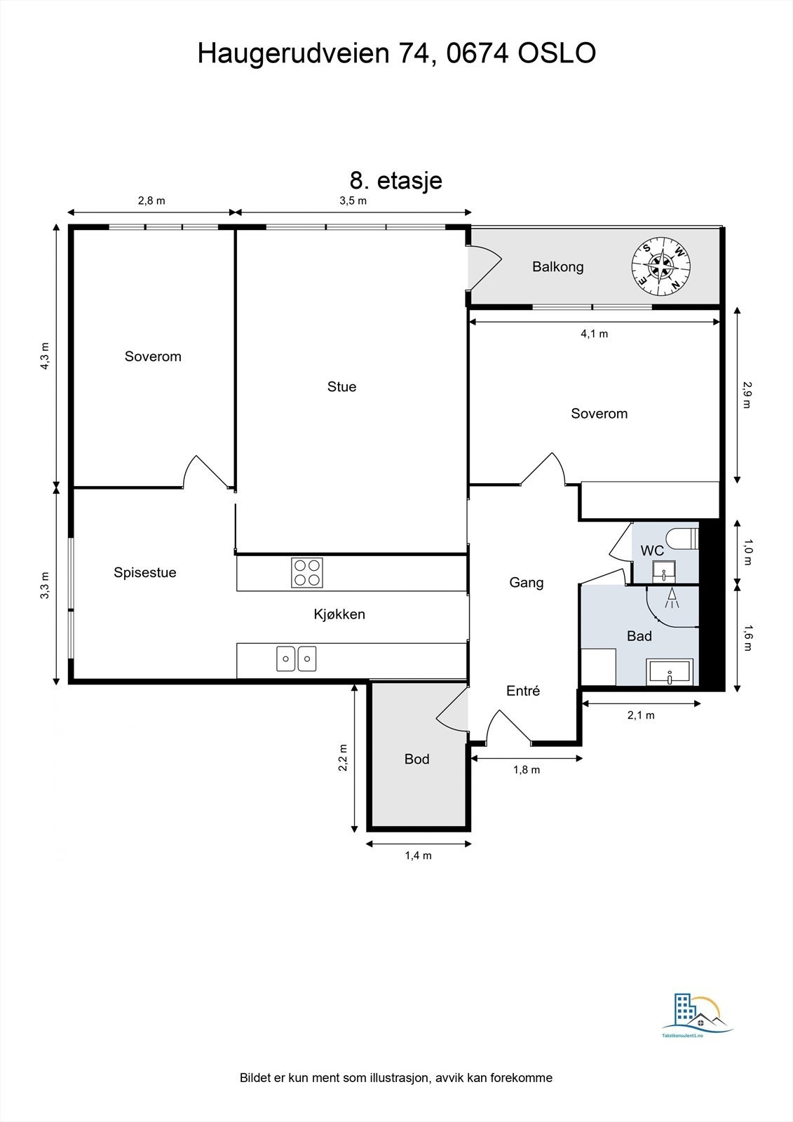 Plantegning Galleribilde