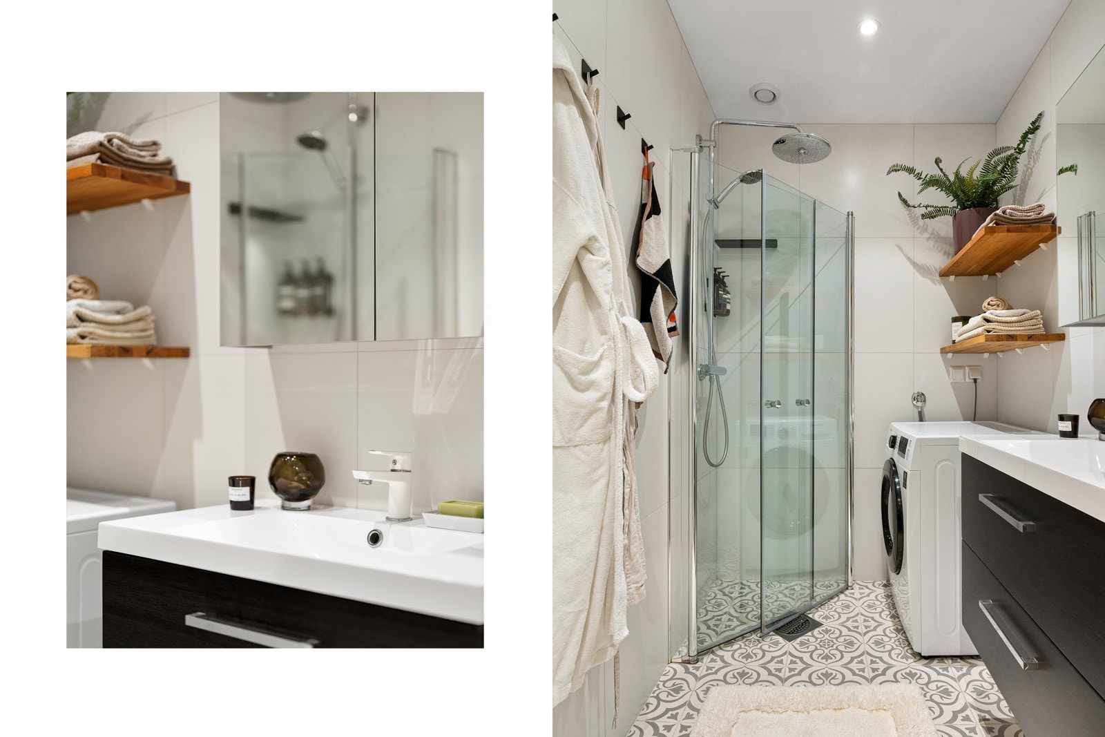 Stilrent baderom pusset 2021 med plass til alt du trenger Galleribilde