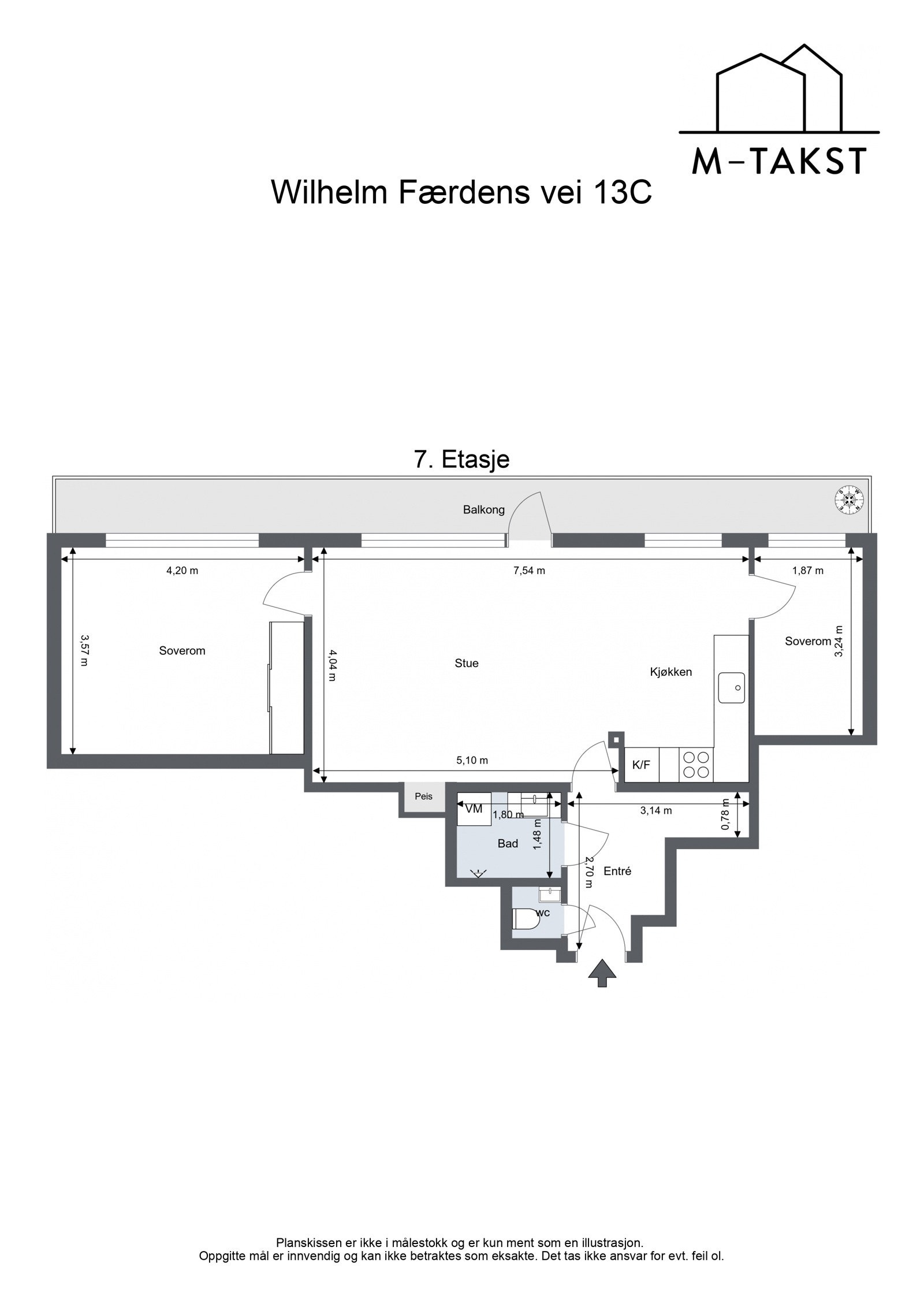 Wilhelm Færdens vei 13C - 7. Etasje Galleribilde