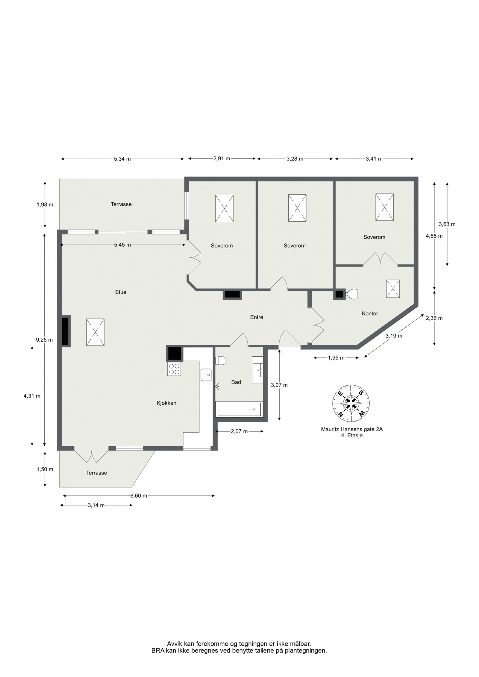 Plantegning Galleribilde