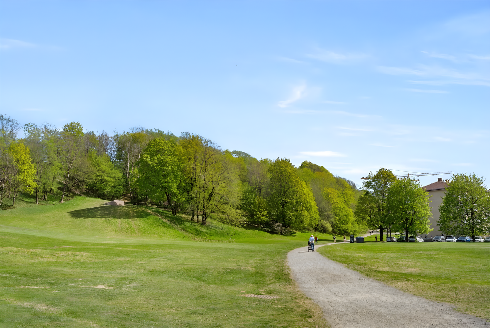 Idylliske Ola Narr parken er nærmeste nabo! Her kan man boltre seg både på sommer- og vinterstid. Galleribilde