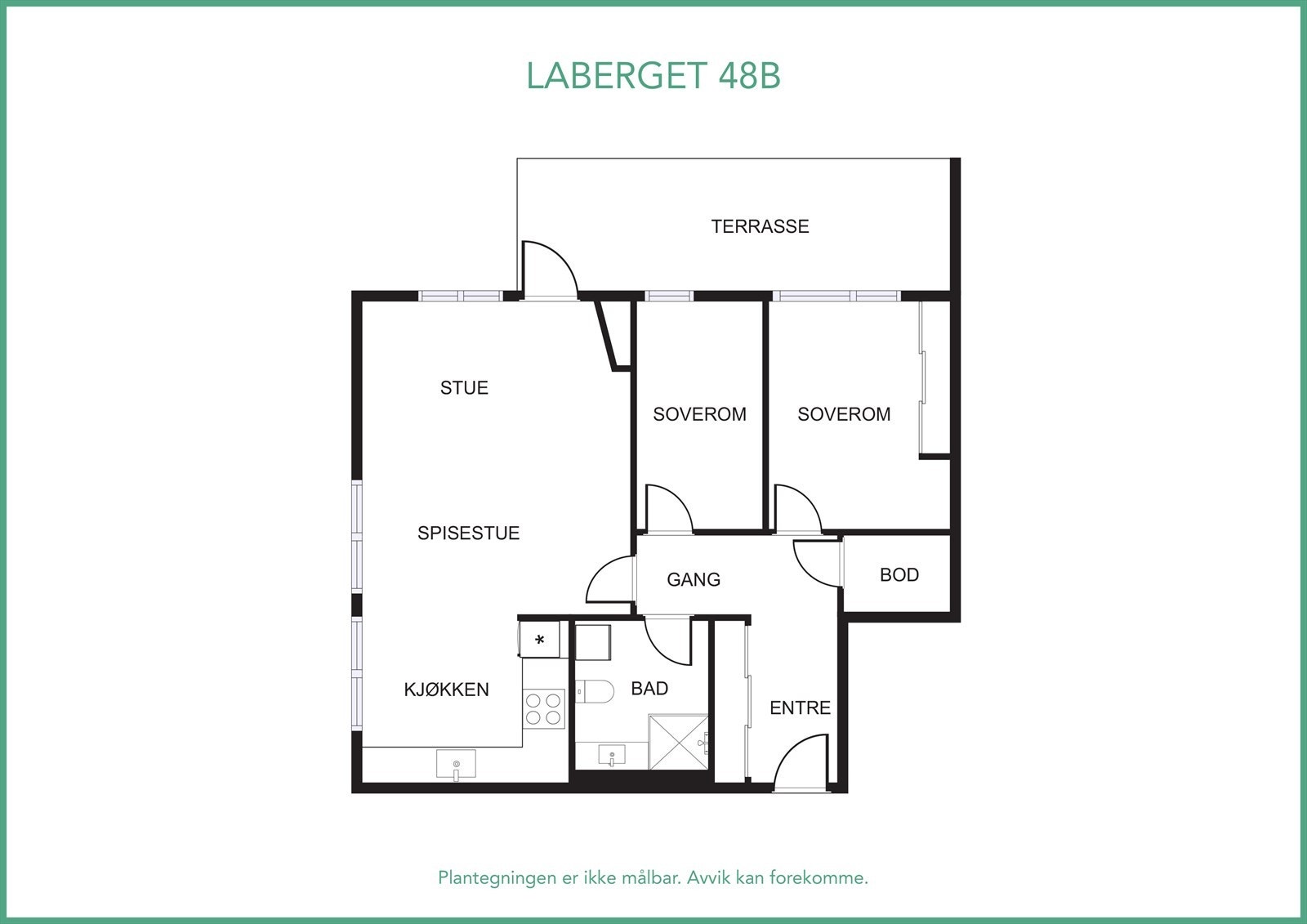 Plantegning - se også virtuell visning! Trykk på 360-symbolet Galleribilde