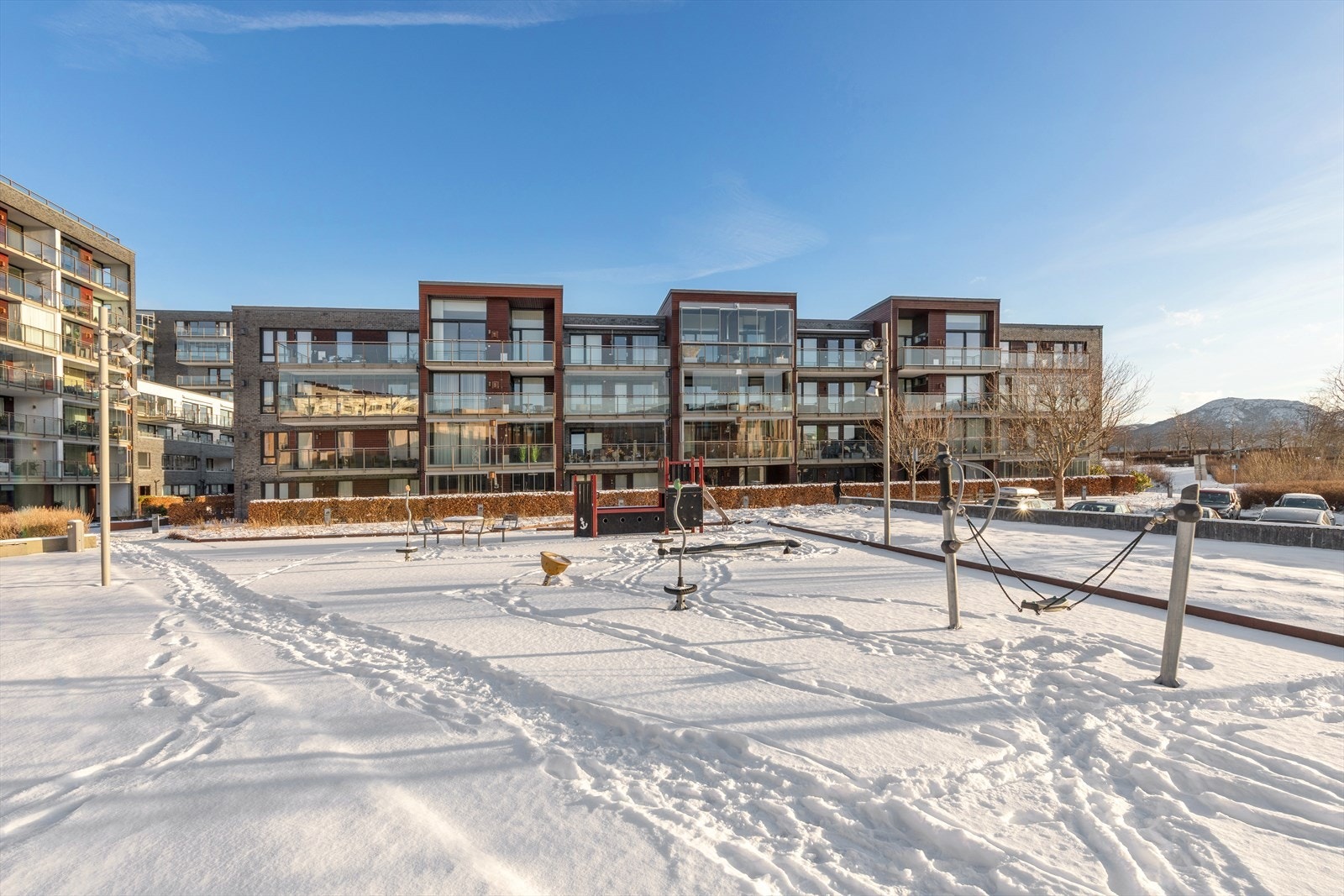 Store flotte fellesområder med både grøntareal og lekeplasser Galleribilde