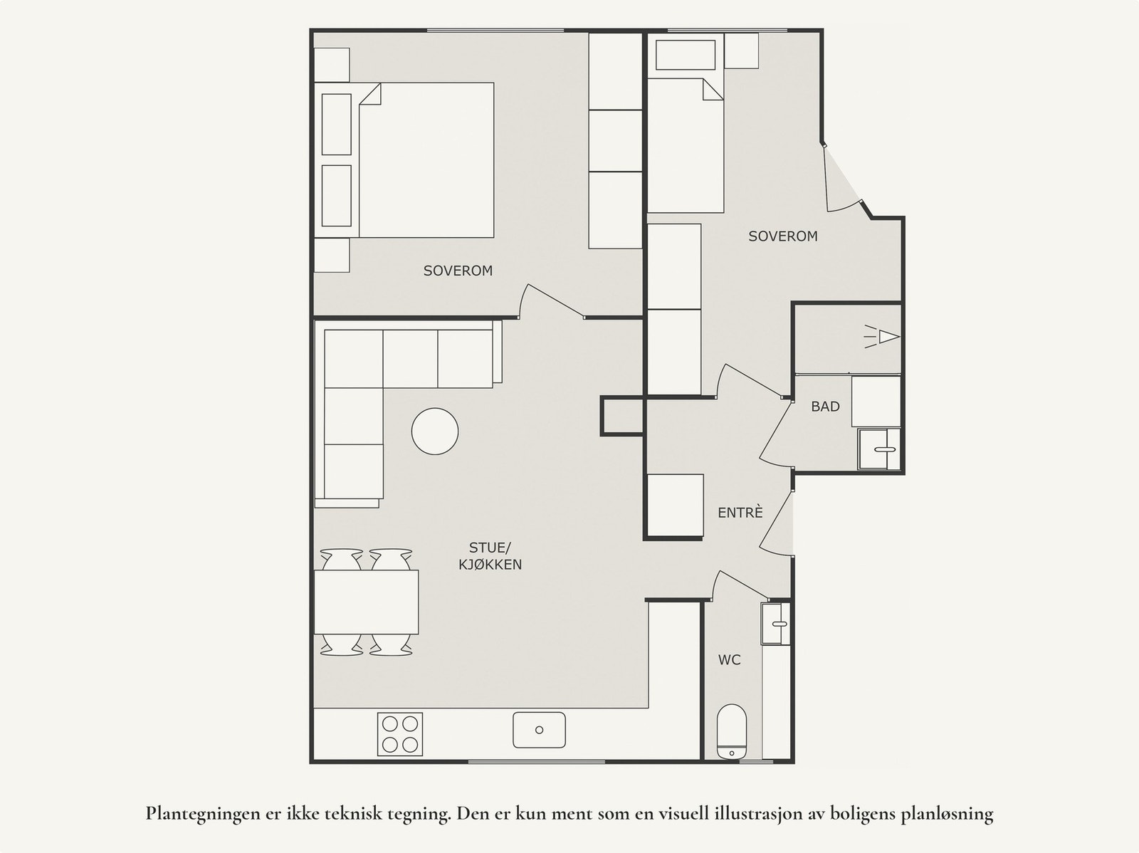Plantegning 1. etasje. Galleribilde