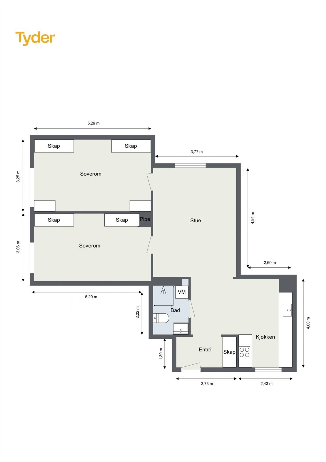 Plantegning Galleribilde