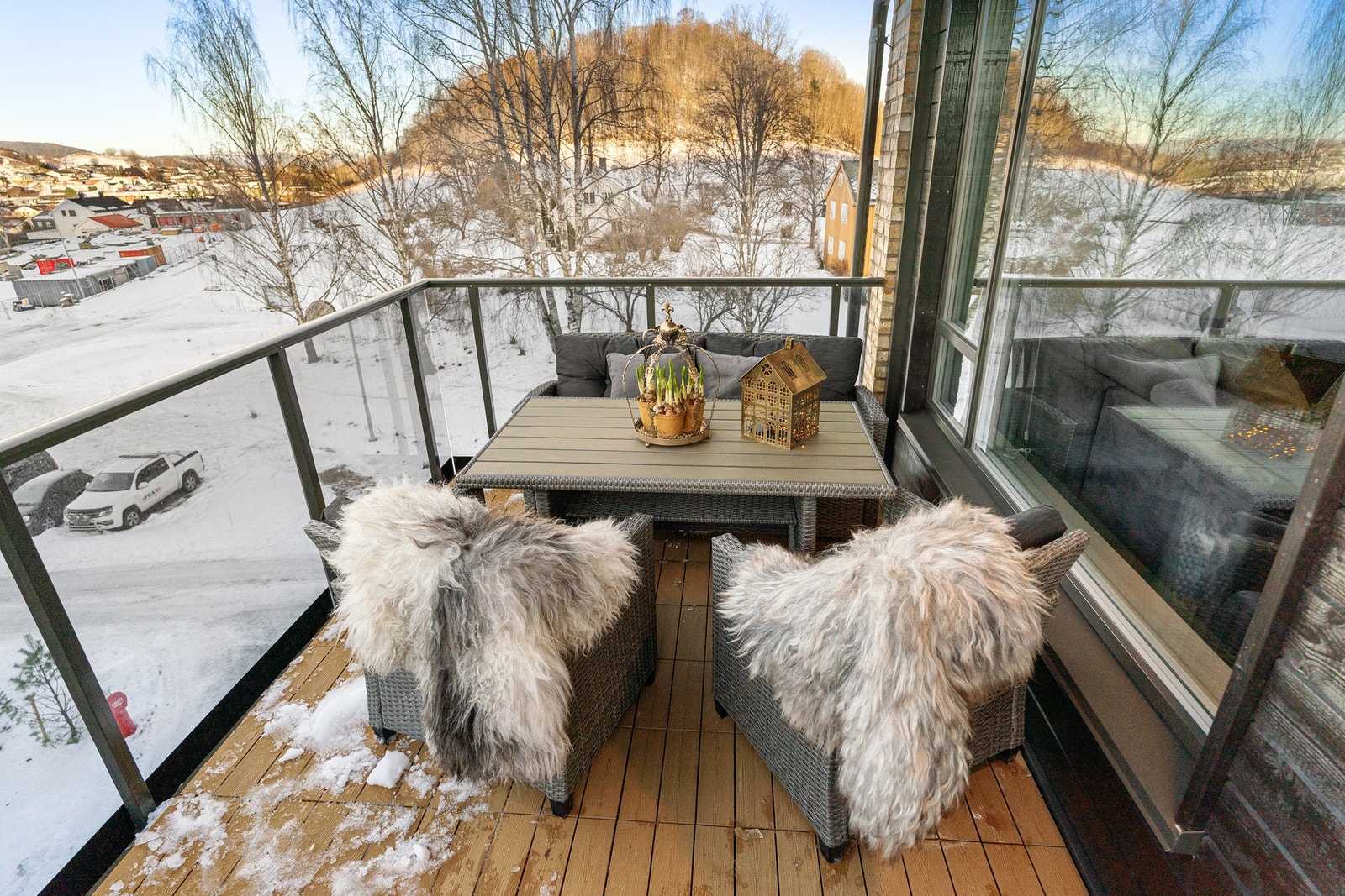 Vestvendt balkong på hele 10,3 kvm. Galleribilde