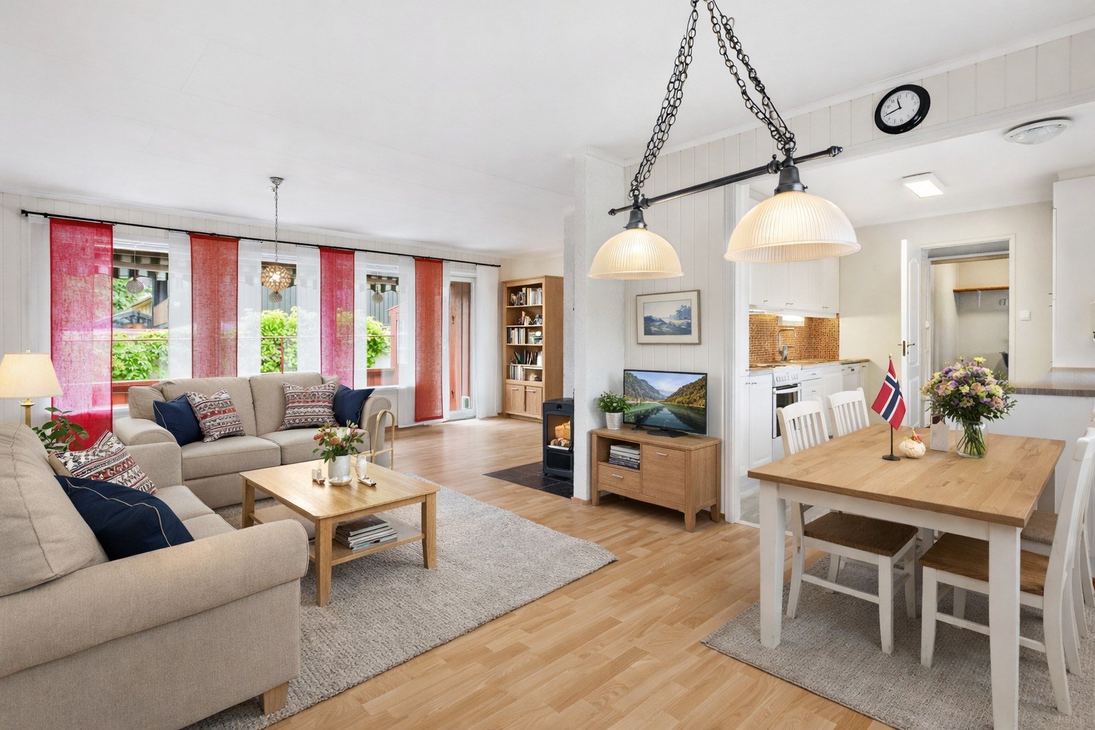 Digitalt stylet stue Galleribilde