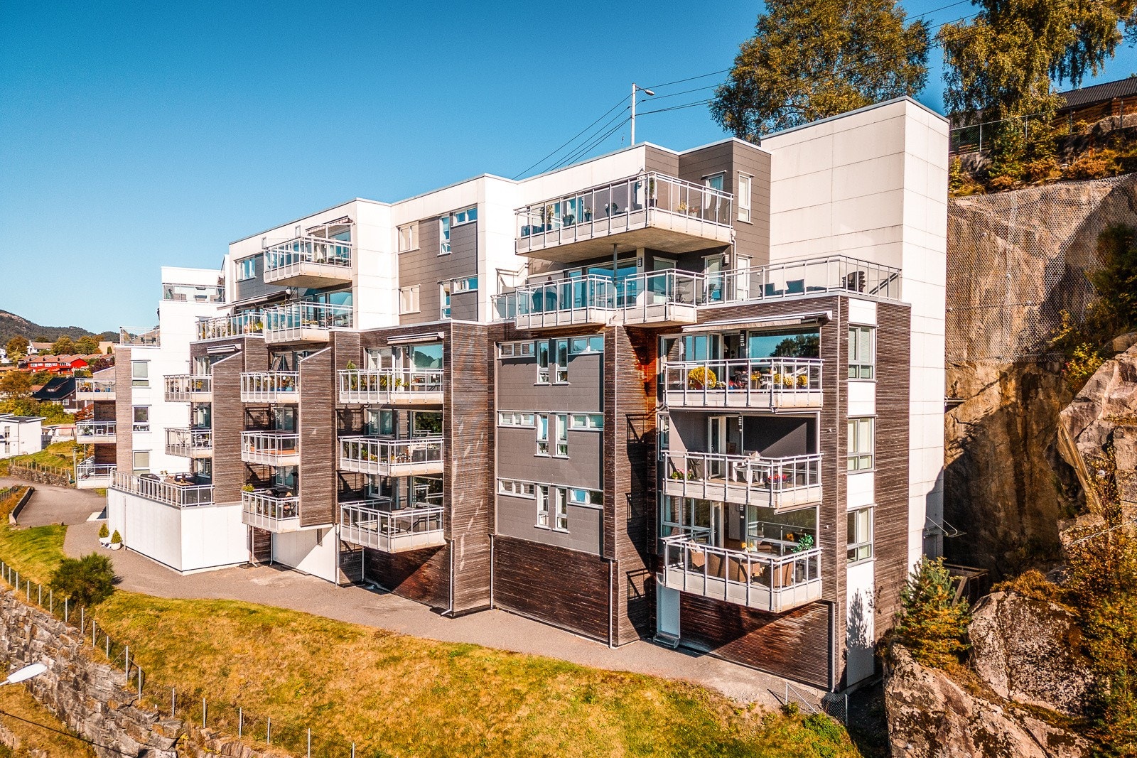 Sameiet Sælenveien Terrasse består av 29 seksjoner. Galleribilde