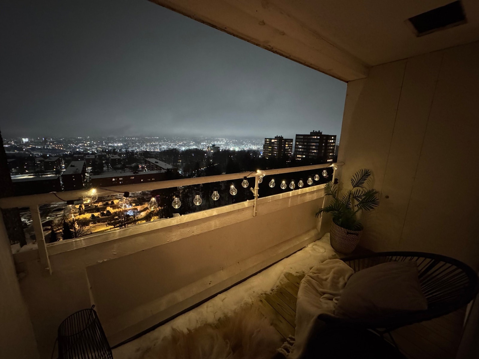 Utsikten er slående også på kveldstid. Galleribilde