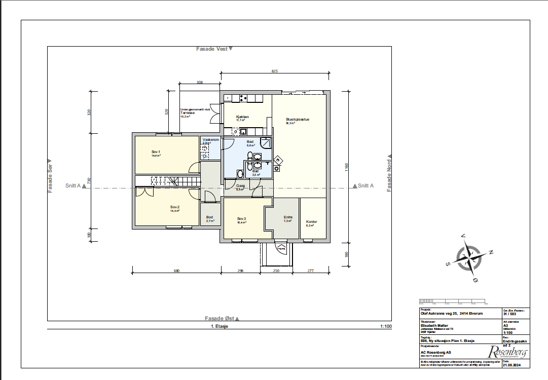 Plantegning 1.etasje. Galleribilde