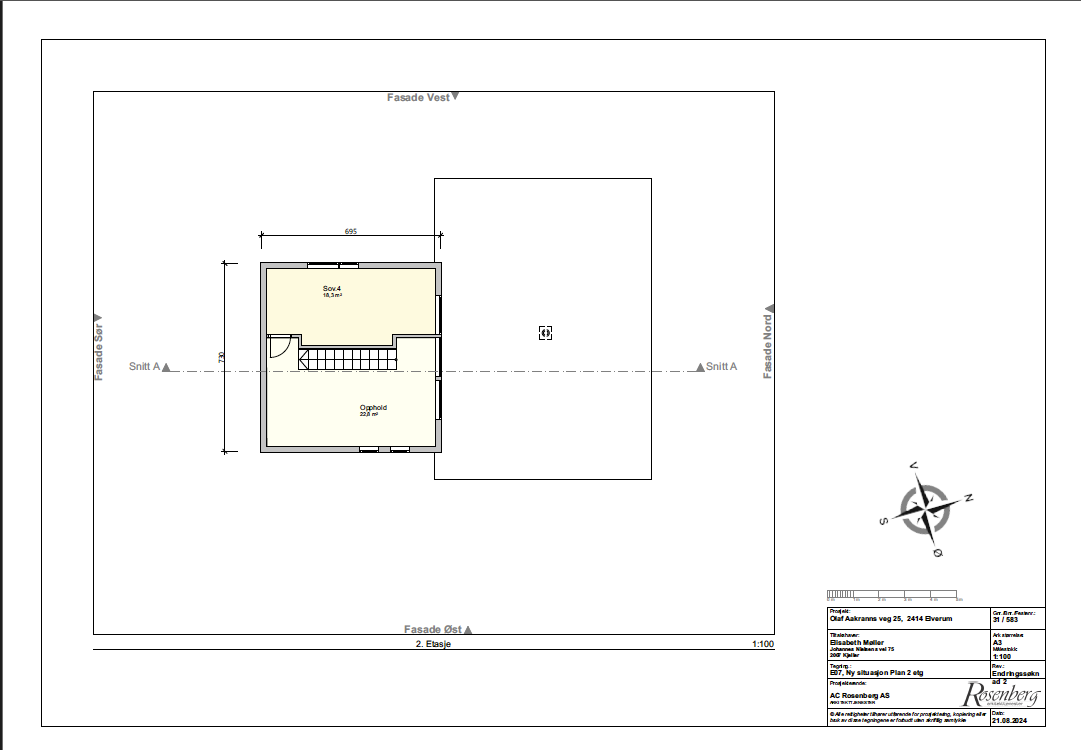Plantegning 2.etasje. Galleribilde