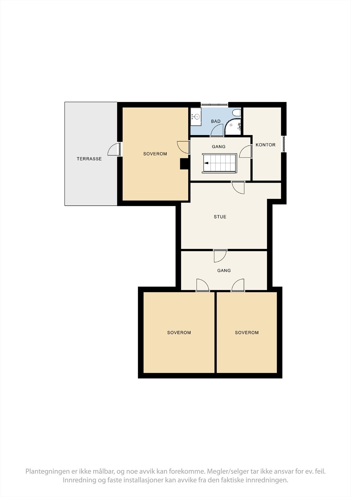 Plantegning for 2. etasje. Galleribilde