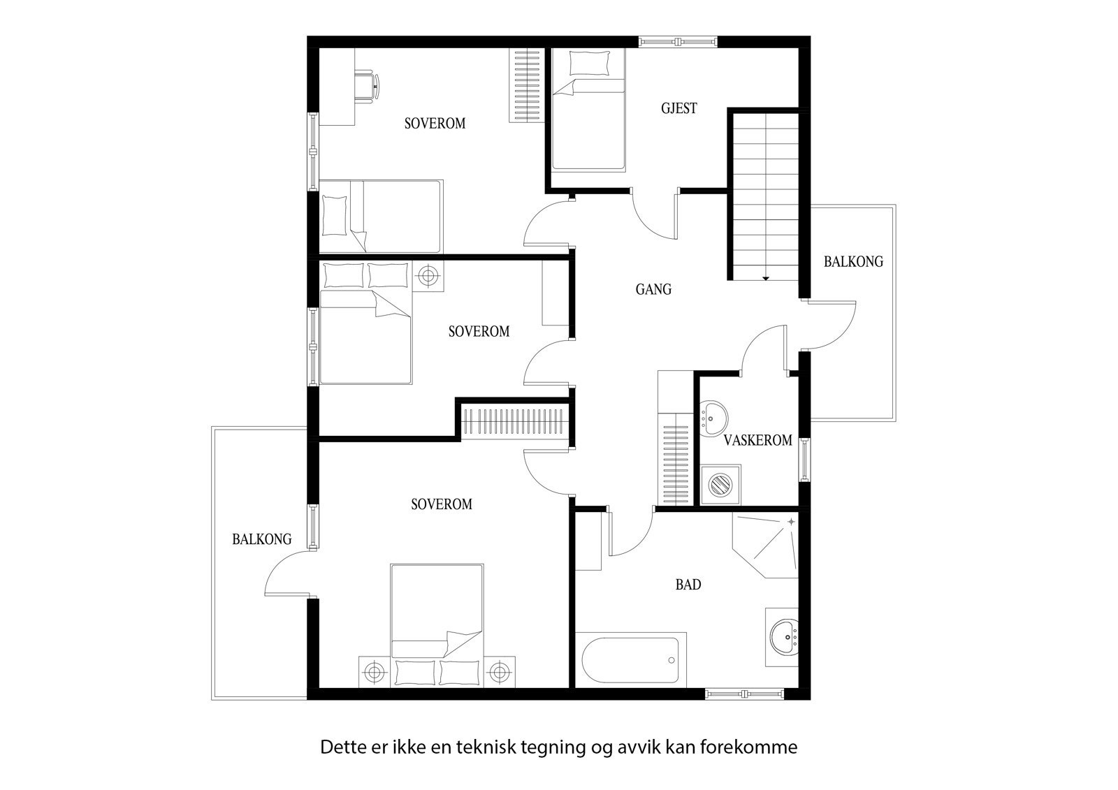 Plantegning 2 etg Galleribilde