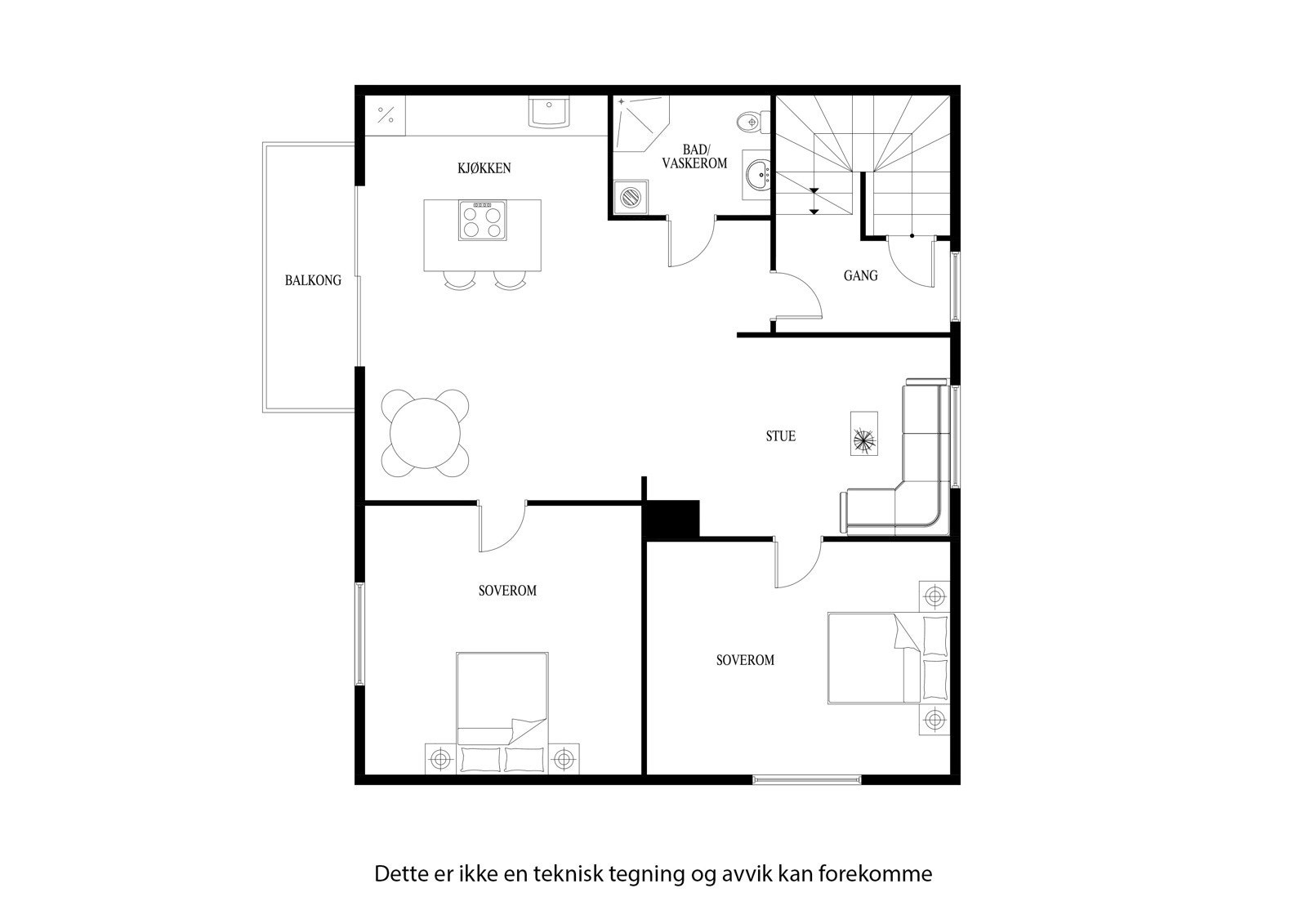 Plantegning 2. etasje Galleribilde