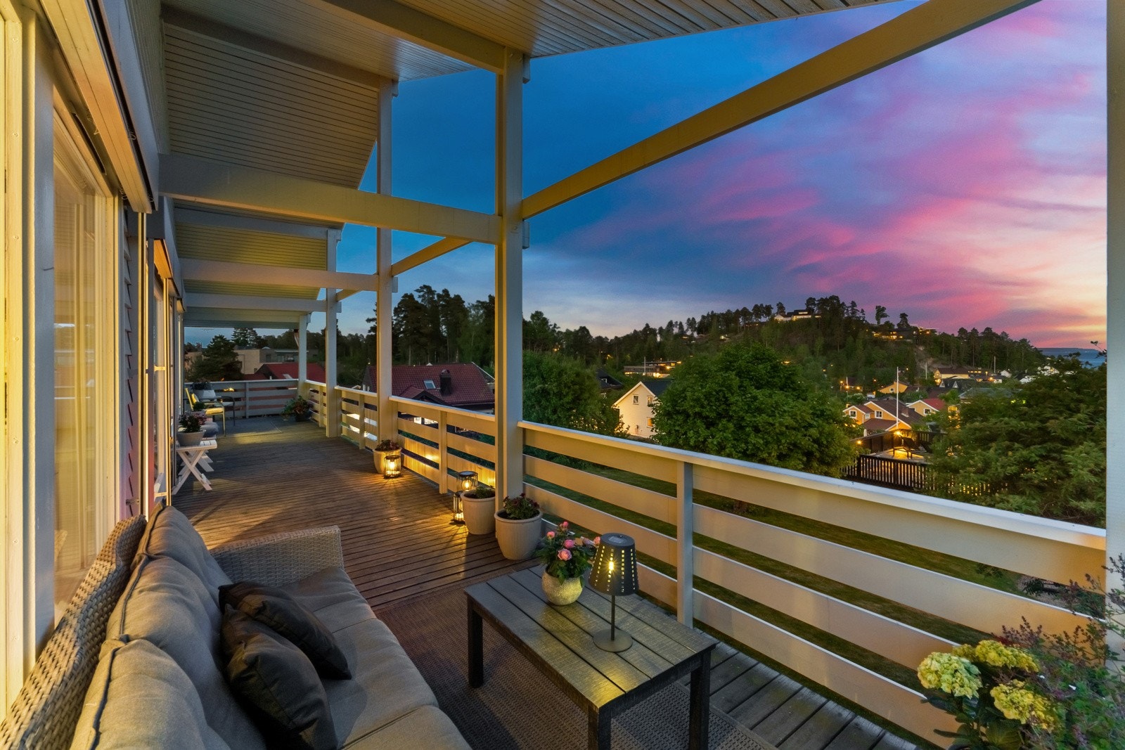 Verandaen er mål til ca 46m² Galleribilde