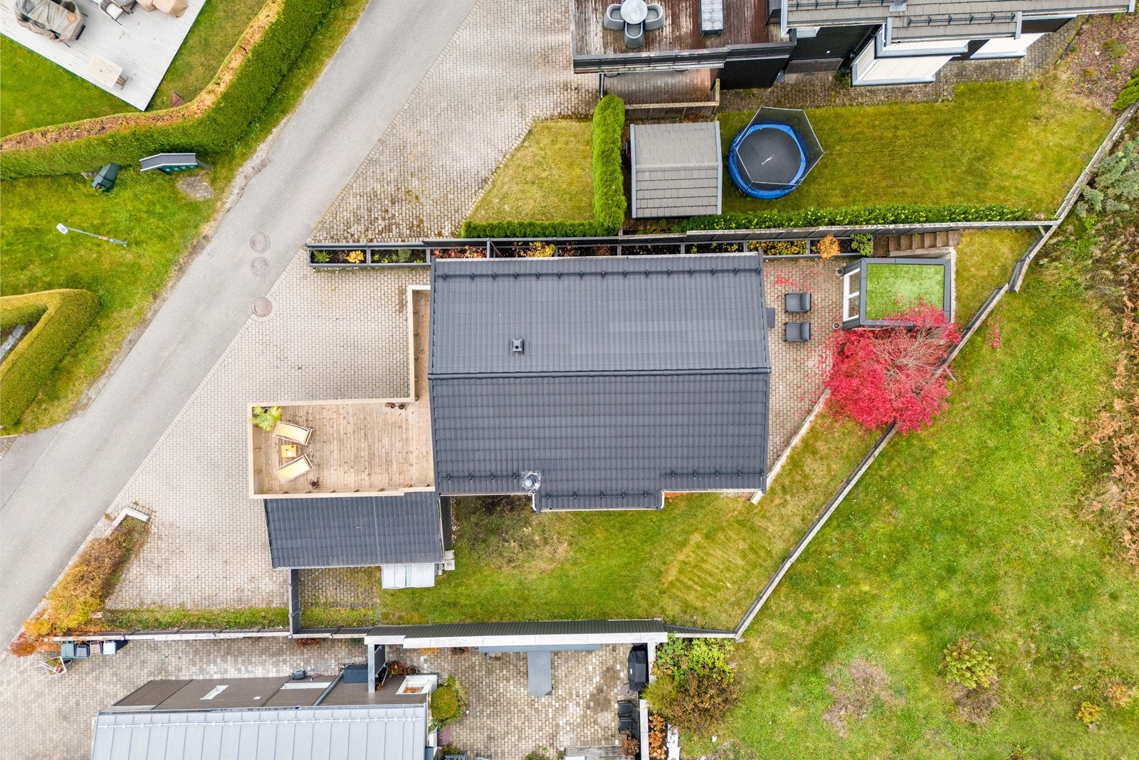 Bilde av tomten ovenfra Galleribilde