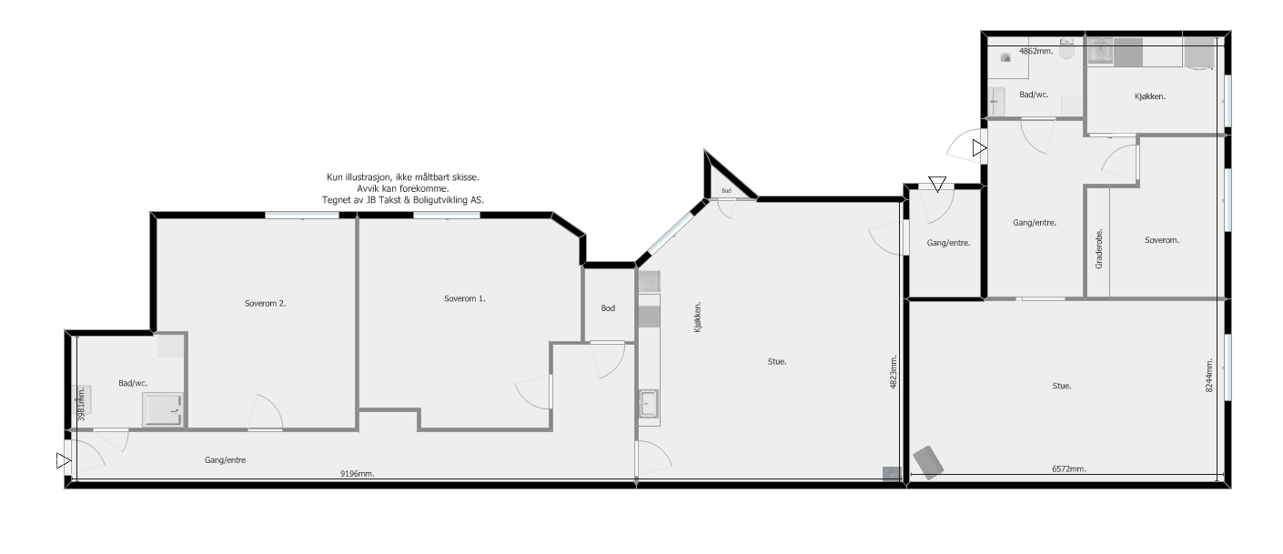 Plantegning Galleribilde