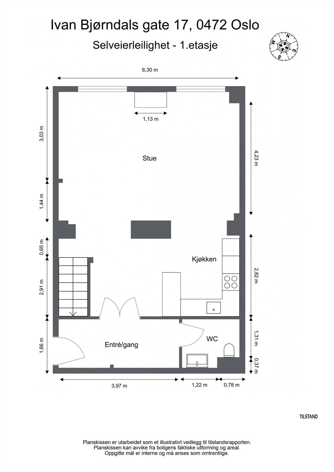 Plantegning 1. etasje Galleribilde