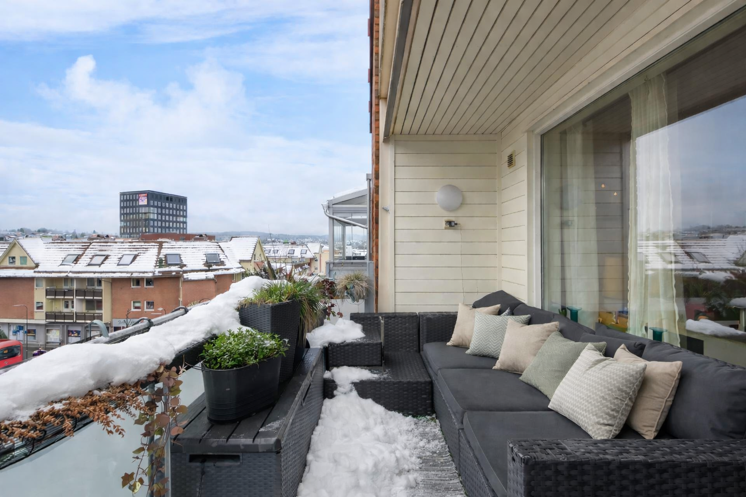 Det er benyttet digital innredning av møbler. Galleribilde