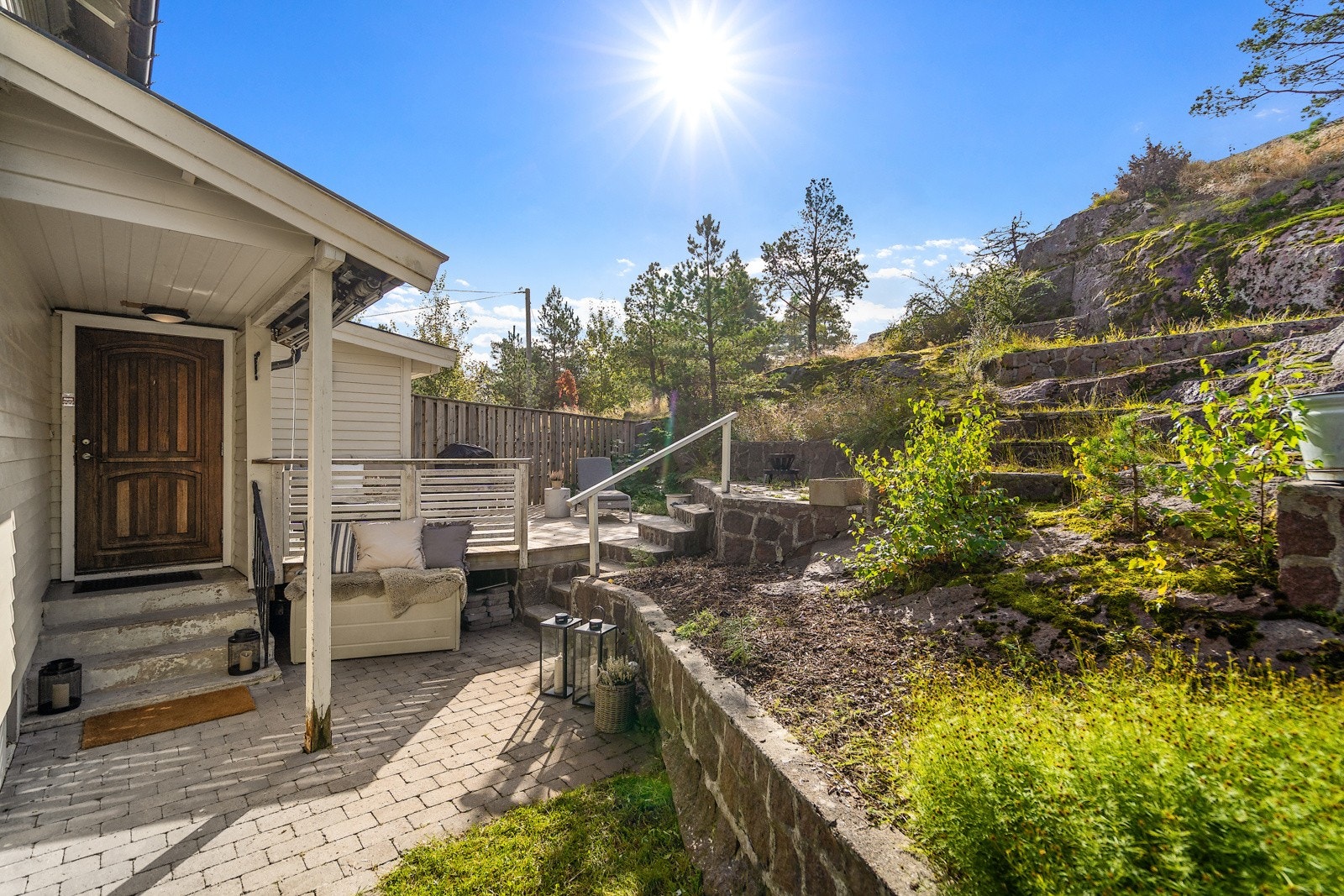 Delvis naturtomt er lettstelt Galleribilde