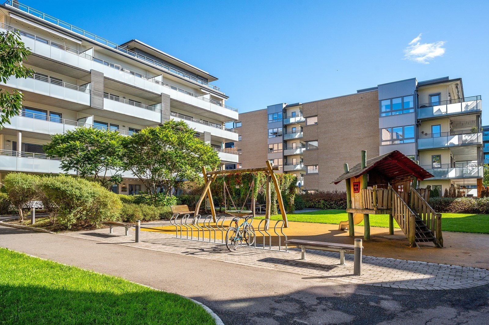 Du finner også lekeområder for de minste på fellesområdene. Galleribilde